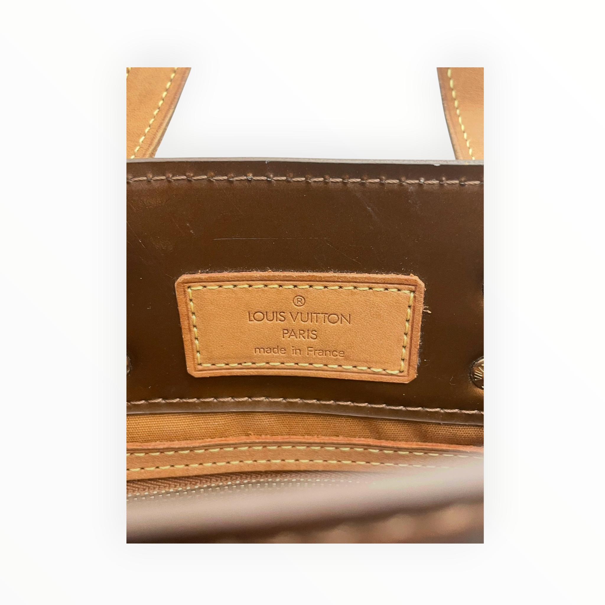 LOUIS VUITTON/Bag/Monogram/BRW/crackled handle view 5