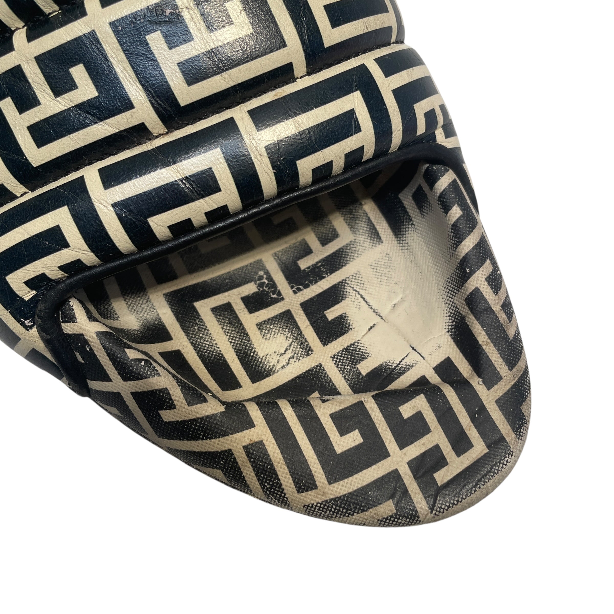 BALMAIN/Sandals/Monogram/Polyester/MLT/BALMAIN SLIDES view 4