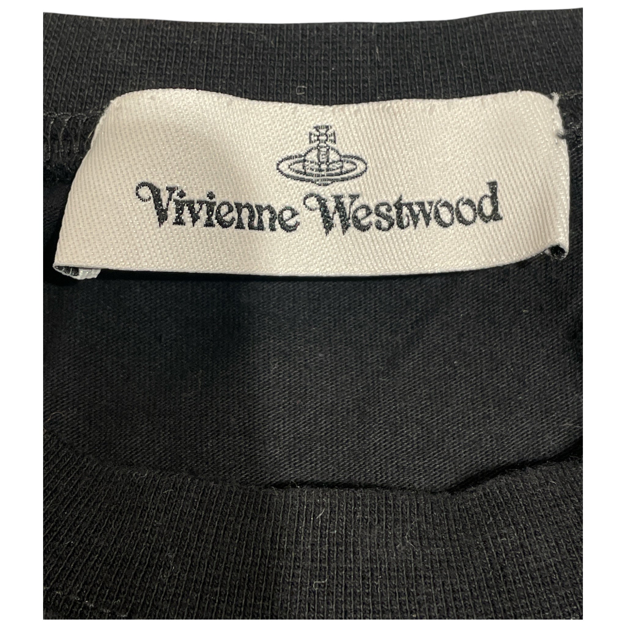 Vivienne Westwood/T-Shirt/L/Cotton/BLK/VIVI ORB LOGO view 3