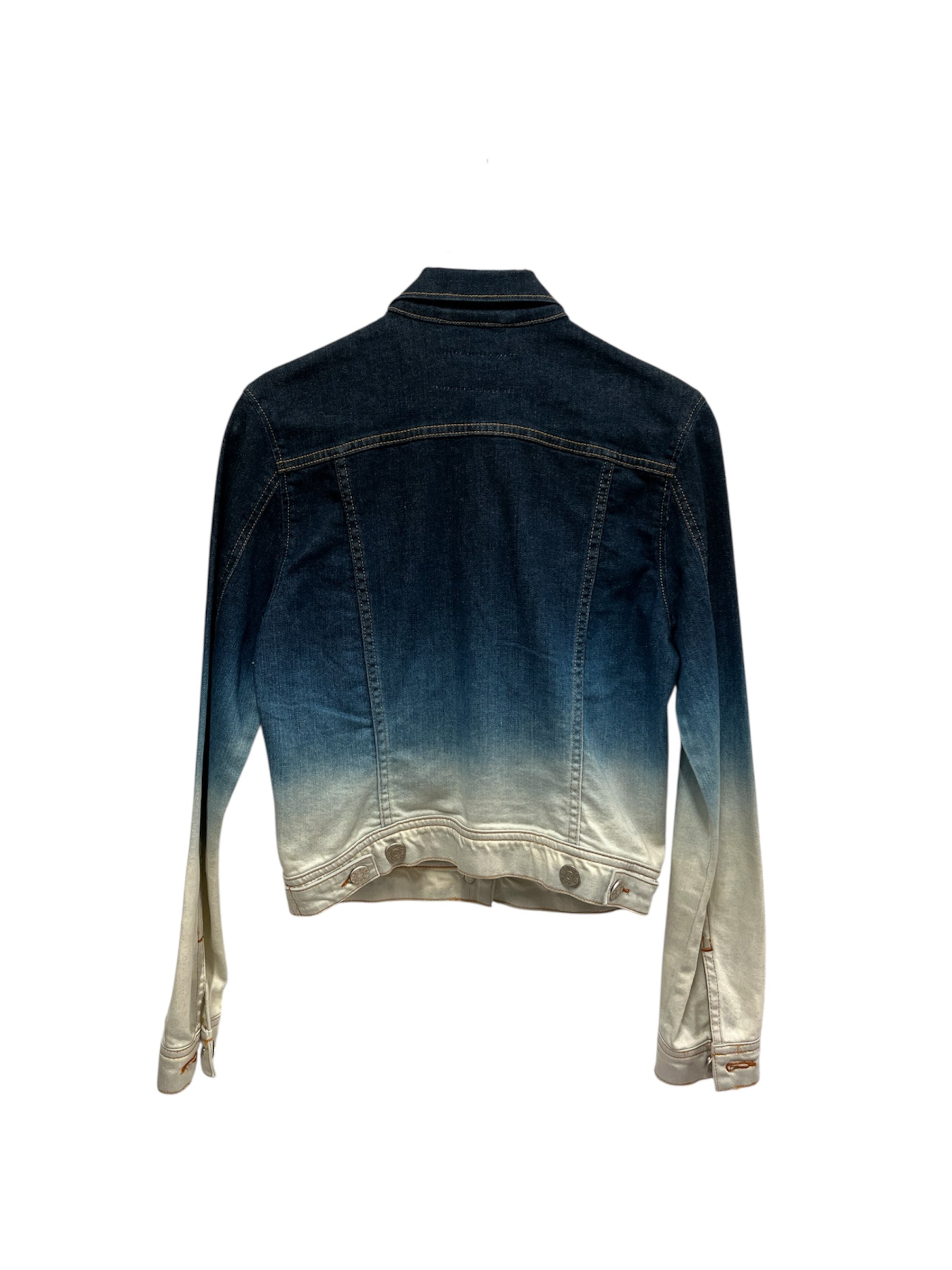 Acne Studios/Denim Jkt/32/Denim/NVY/OMBRE / WHITE BOTTOM view 2