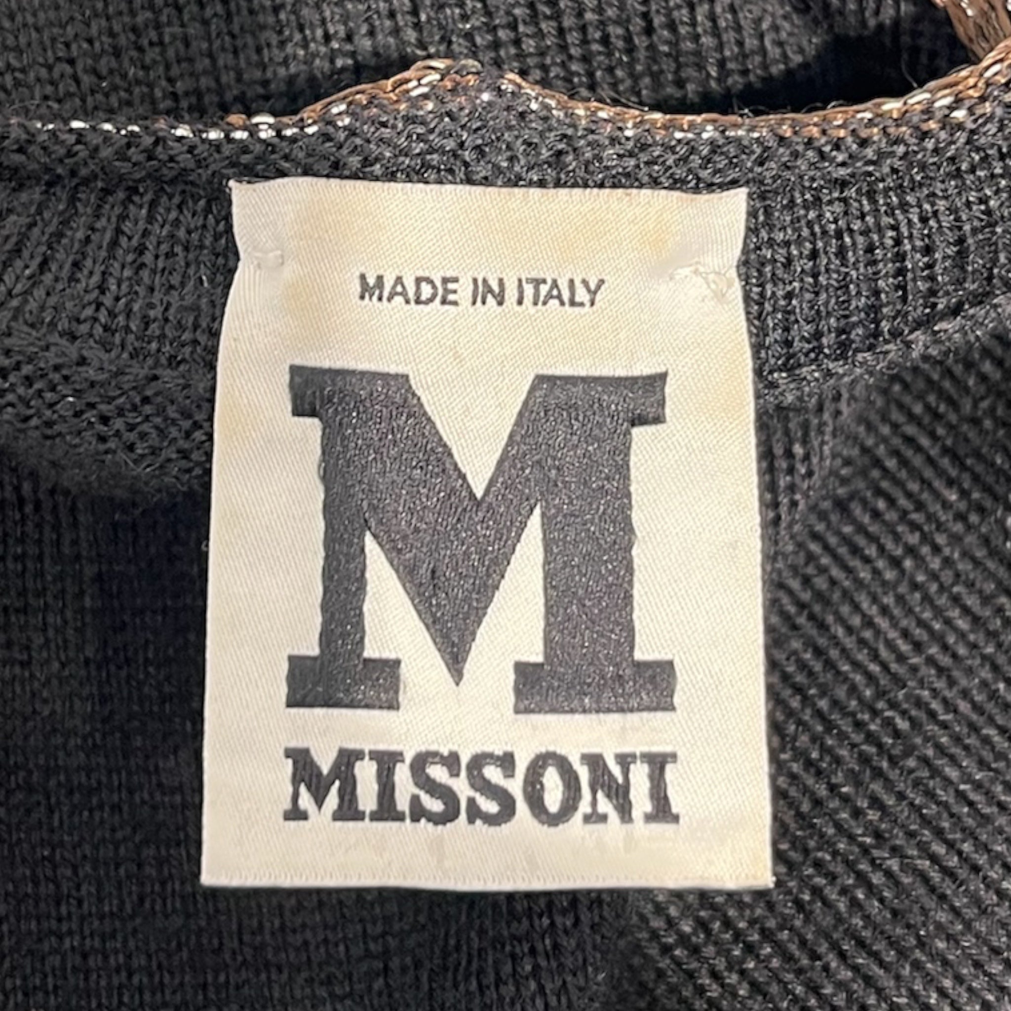 MISSONI/SS Cut & Sew/4/Wool/BLK/BLACK TANK TOP BROWN STRAPS view 3