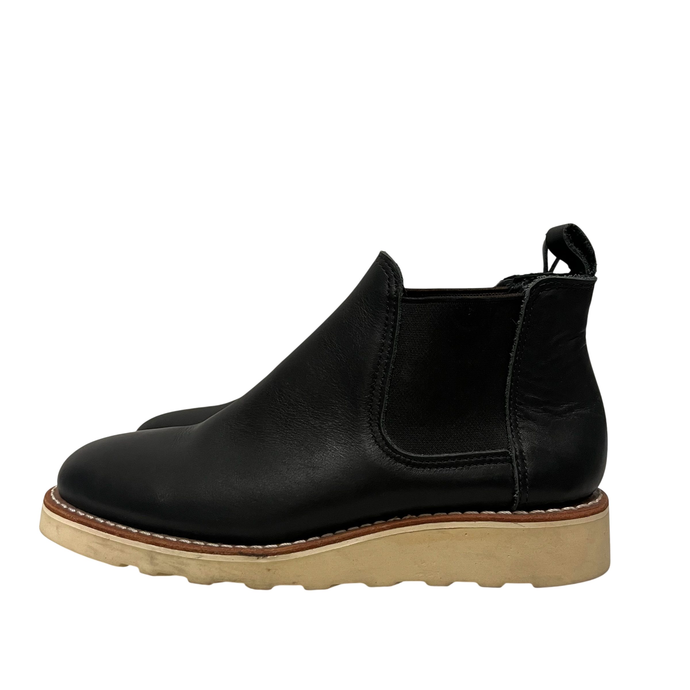 RED WING/Chelsea Boots/US 7.5/Leather/BLK/ view 3