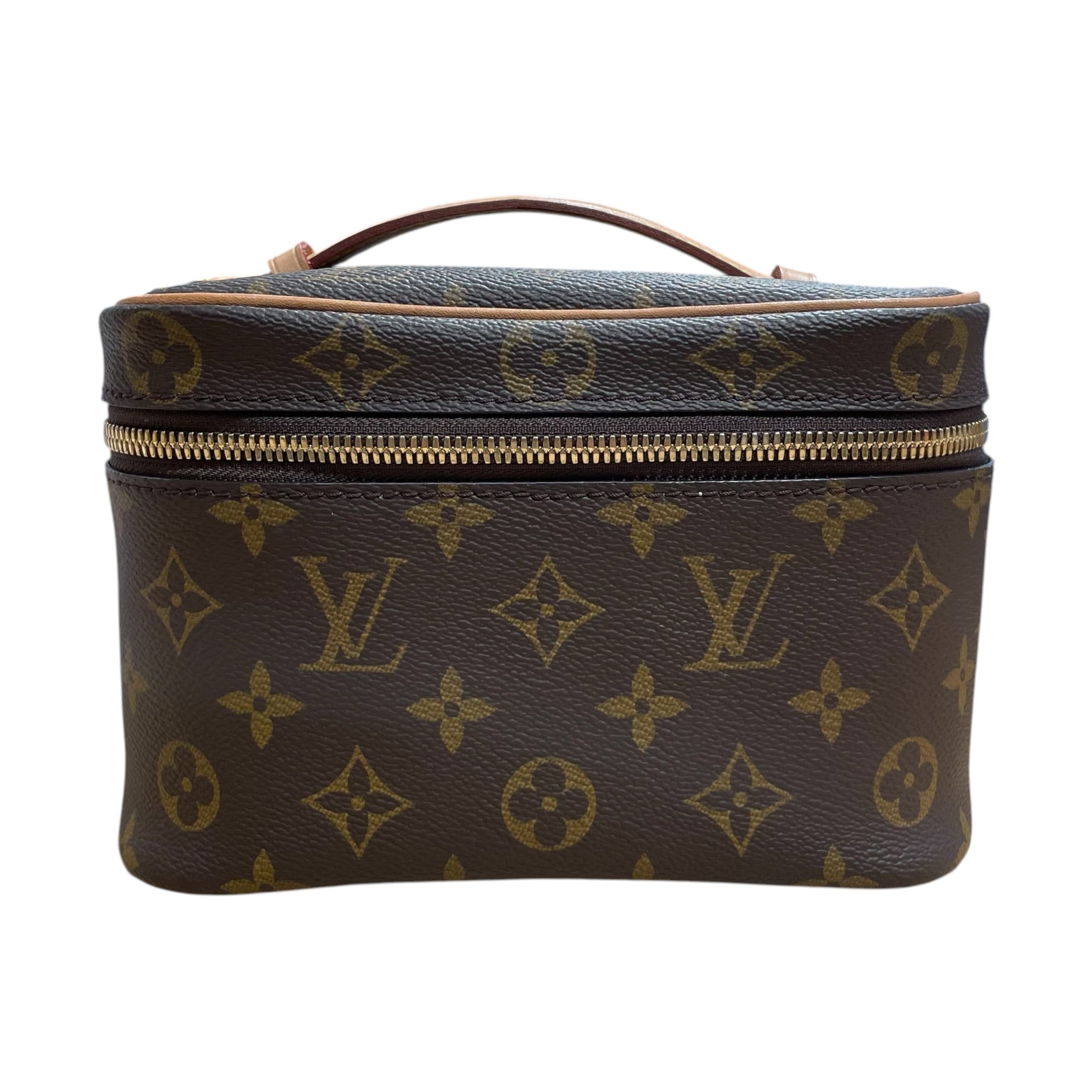 LOUIS VUITTON/Bag/Monogram/Leather/BRW/vanty case view 1