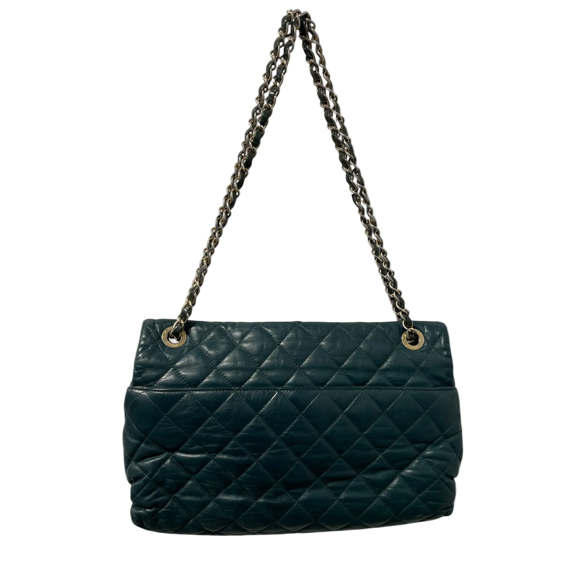 CHANEL/Bag/Leather/GRN/MEDIUM SOFT ELEGANCE FLAP view 2
