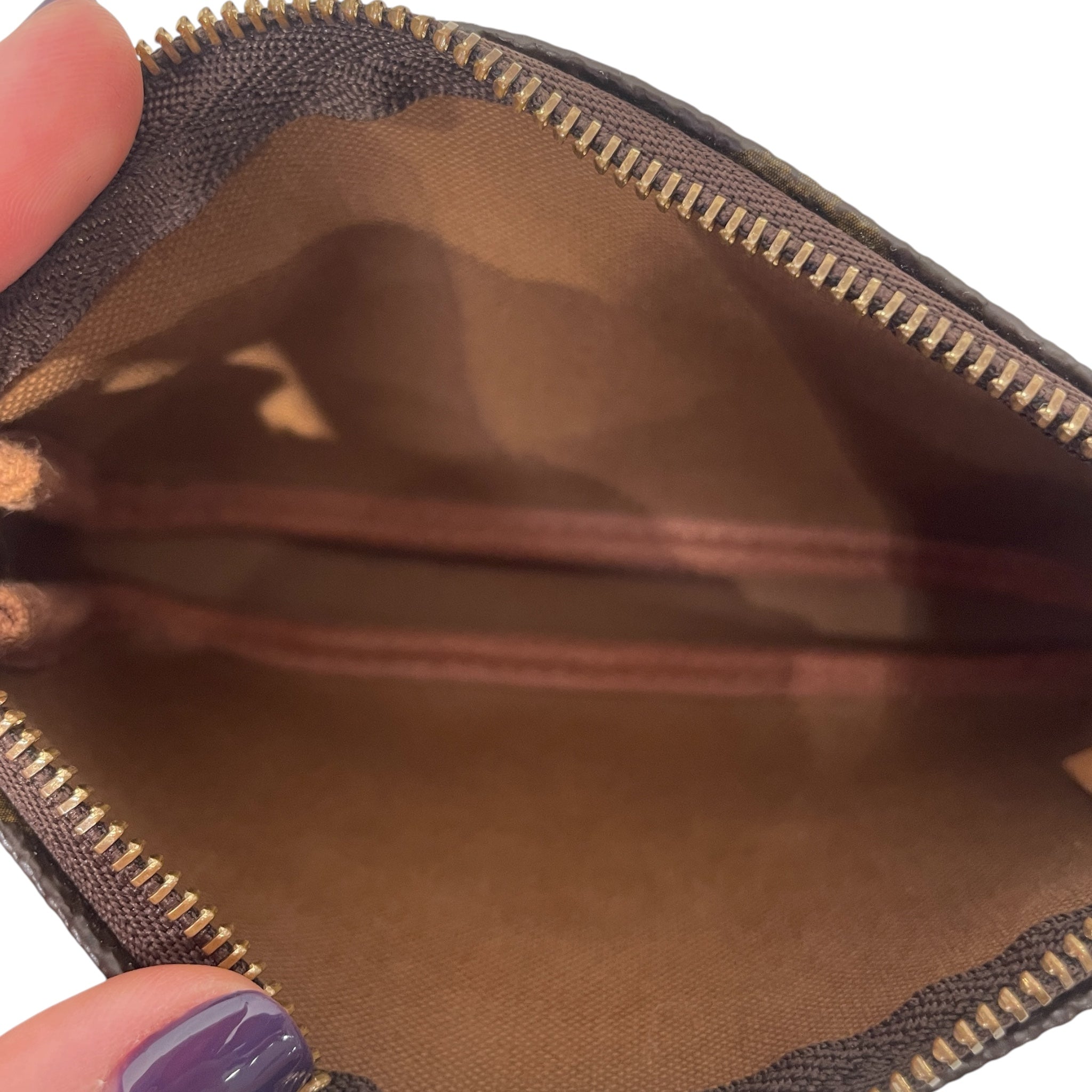 LOUIS VUITTON/Pouch/Monogram/BRW/MINI POCHETTE view 3