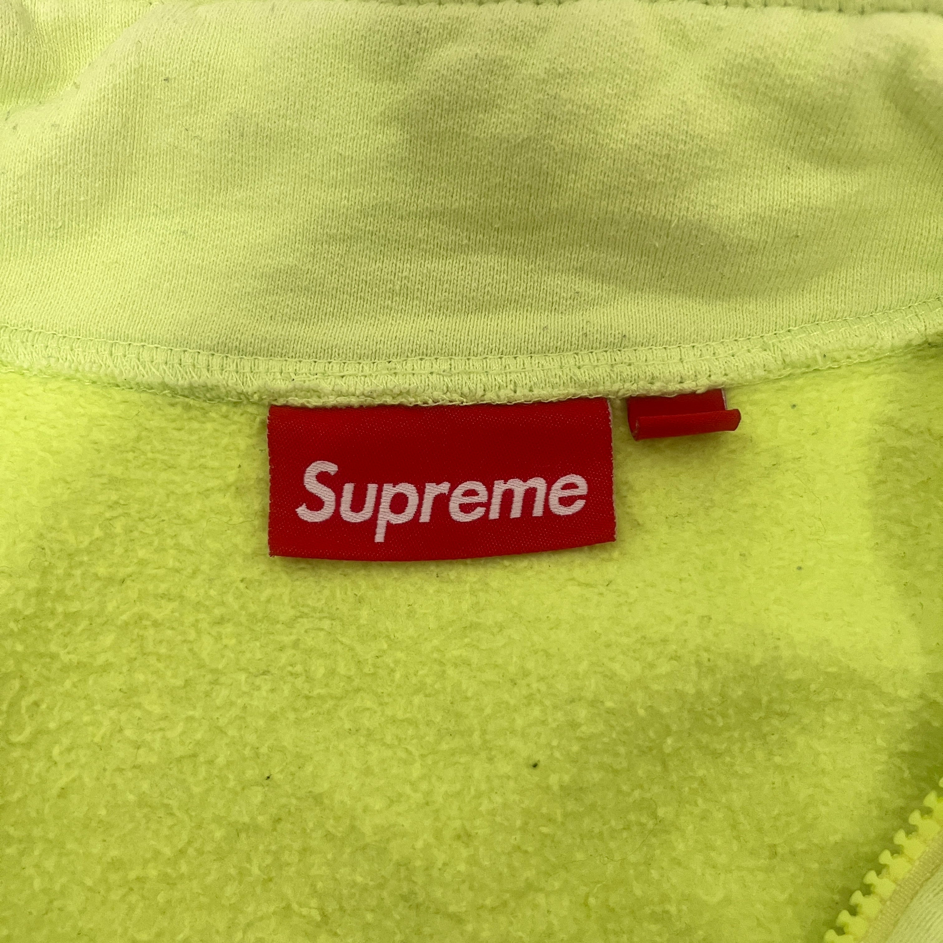 Supreme/Sweatshirt/L/Cotton/YEL/SMALL BOX LOGO QURT ZIP view 3