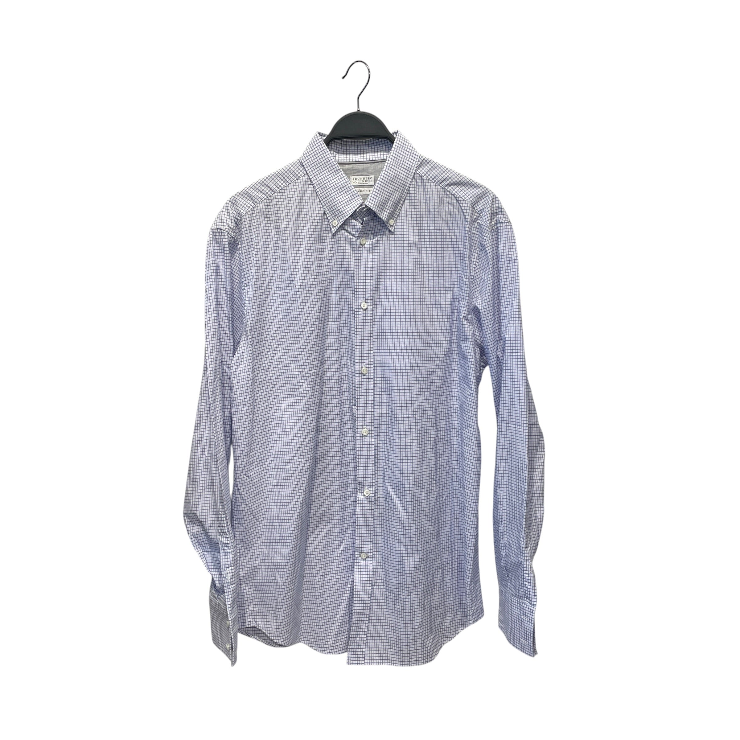 BRUNELLO CUCINELLI/LS Shirt/XXL/Cotton/PPL/Plaid/ view 1