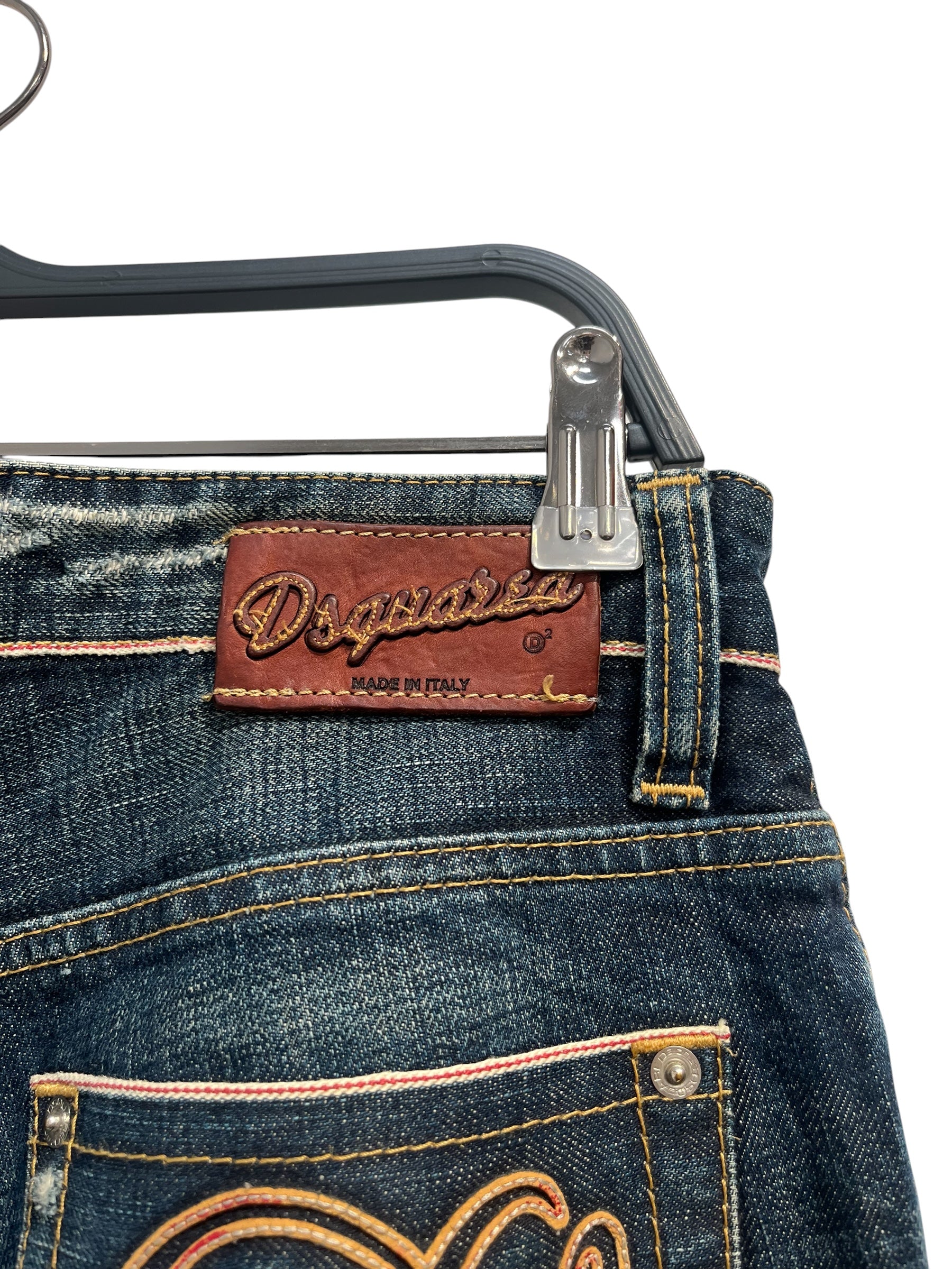 DSQUARED2/Cropped Pants/42/Cotton/BLU/selvidge view 4