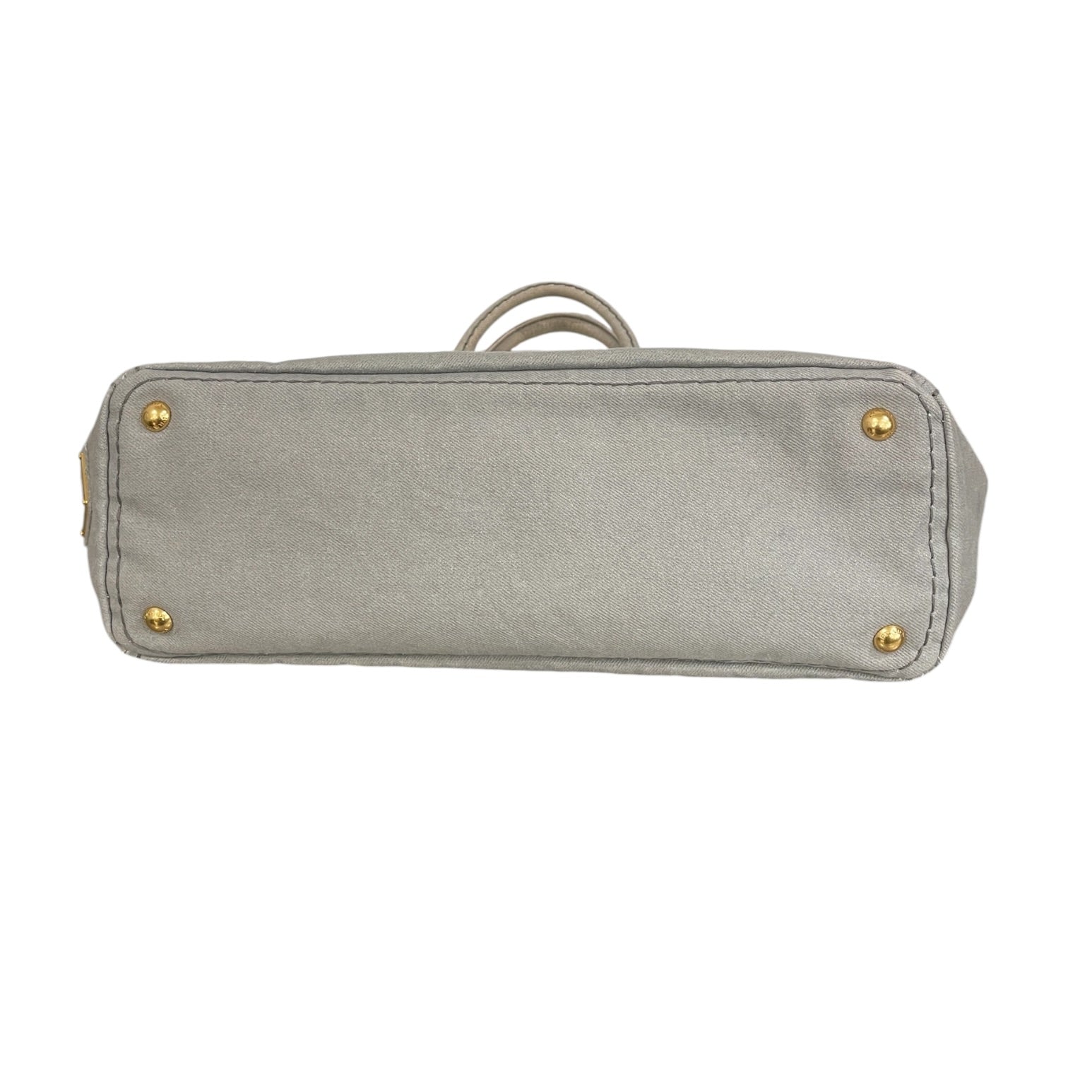 PRADA/Tote Bag/Cotton/GRY/Grey Canapa Tote Bag view 5