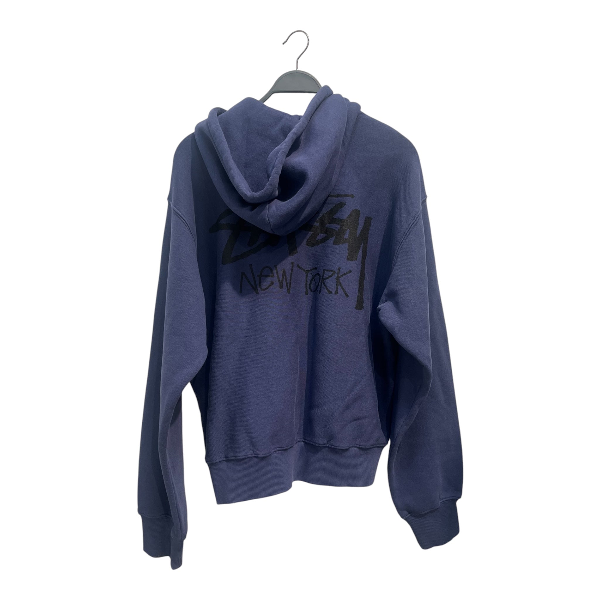 STUSSY/Hoodie/L/Cotton/NVY/nyc graphic damage inside view 2