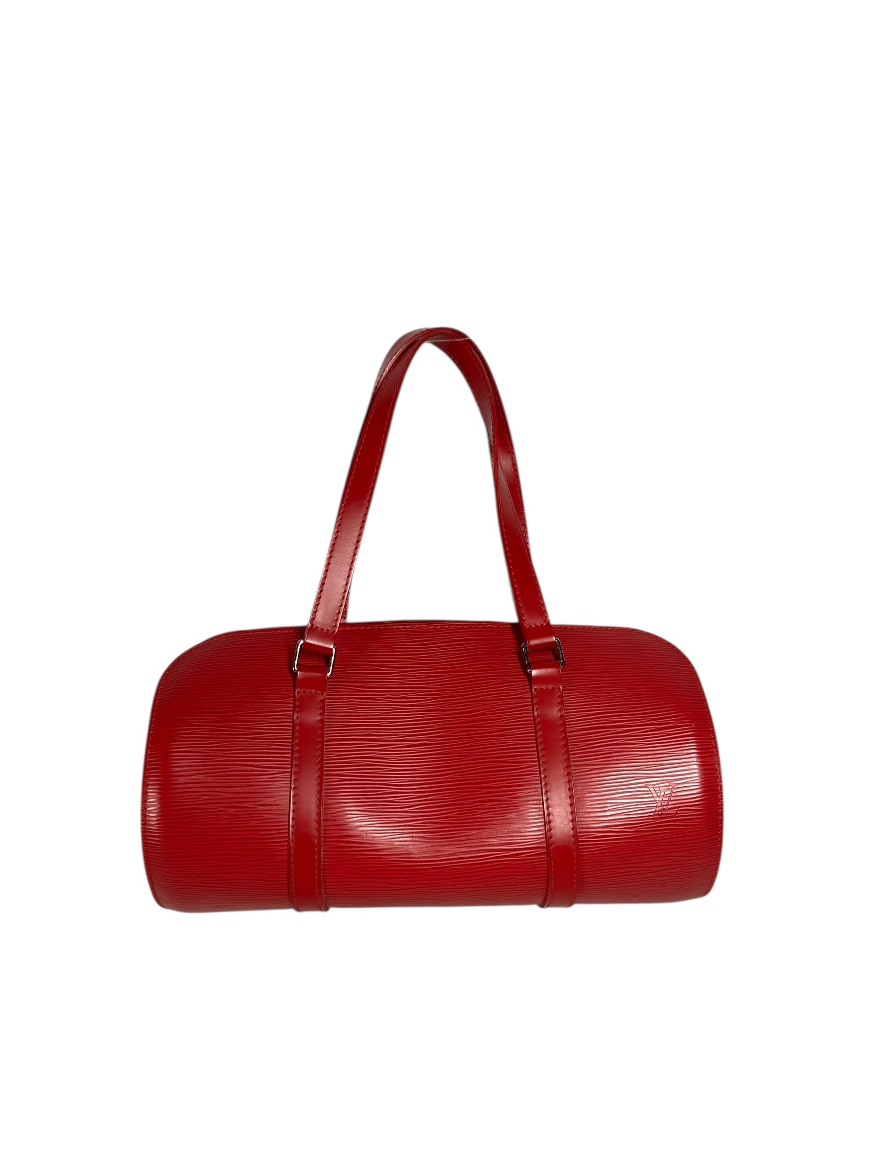 LOUIS VUITTON/Pouch/Leather/RED/epi leather soufflet view 1