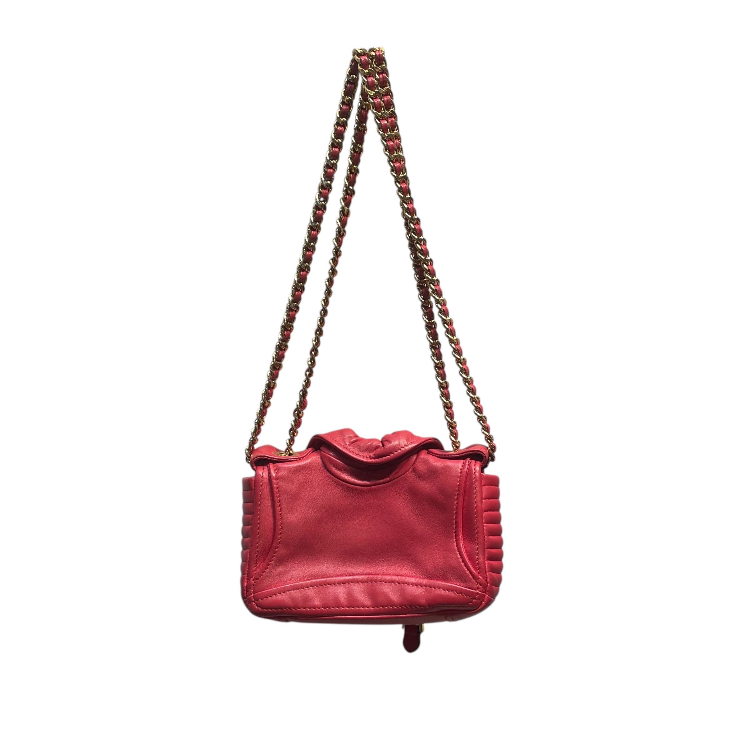 MOSCHINO/Bag/Leather/RED/zip up jacket gold zipper view 2