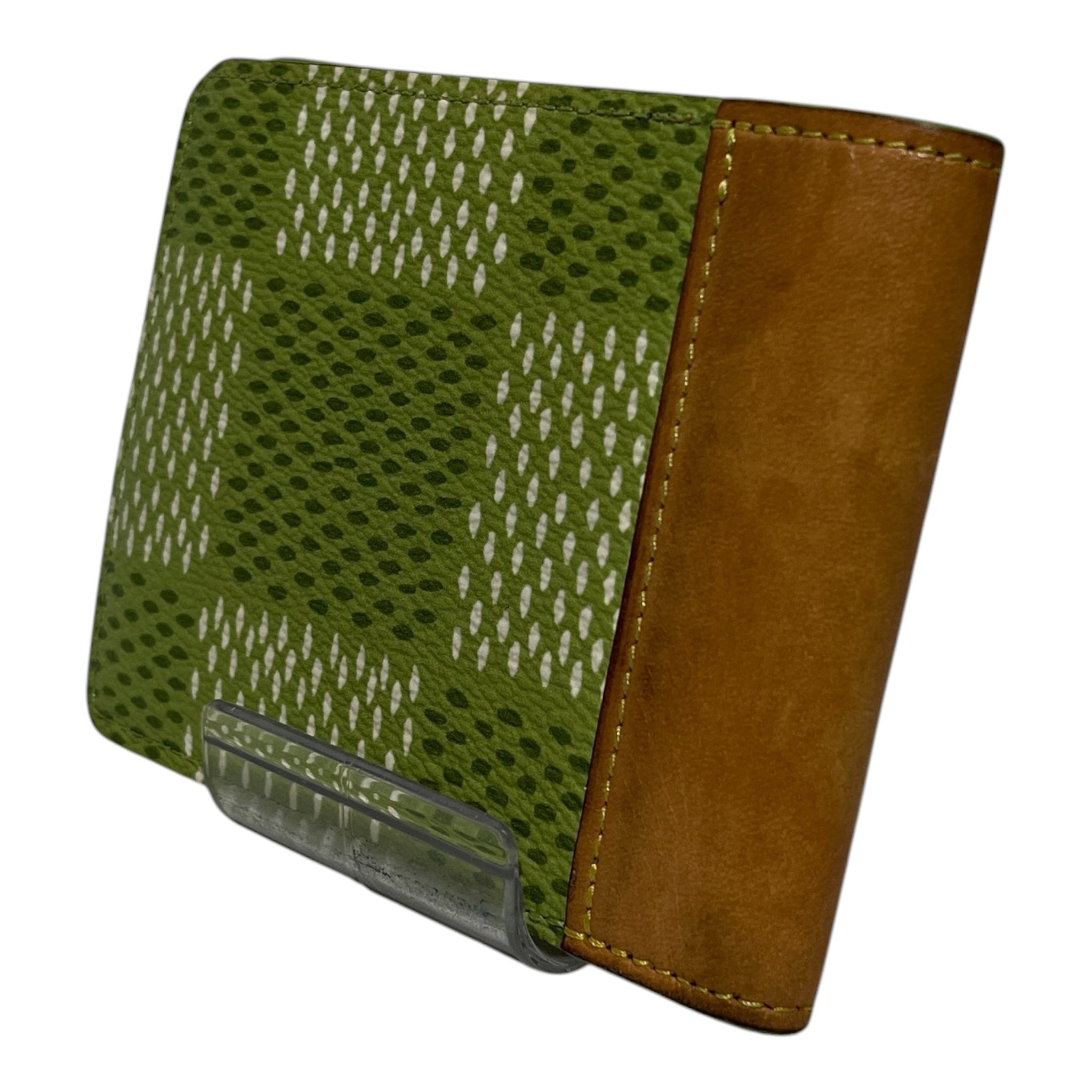 LOUIS VUITTON/Wallet/Plaid/Leather/GRN/MARQUE L.VUITTON DEPOSEE view 2