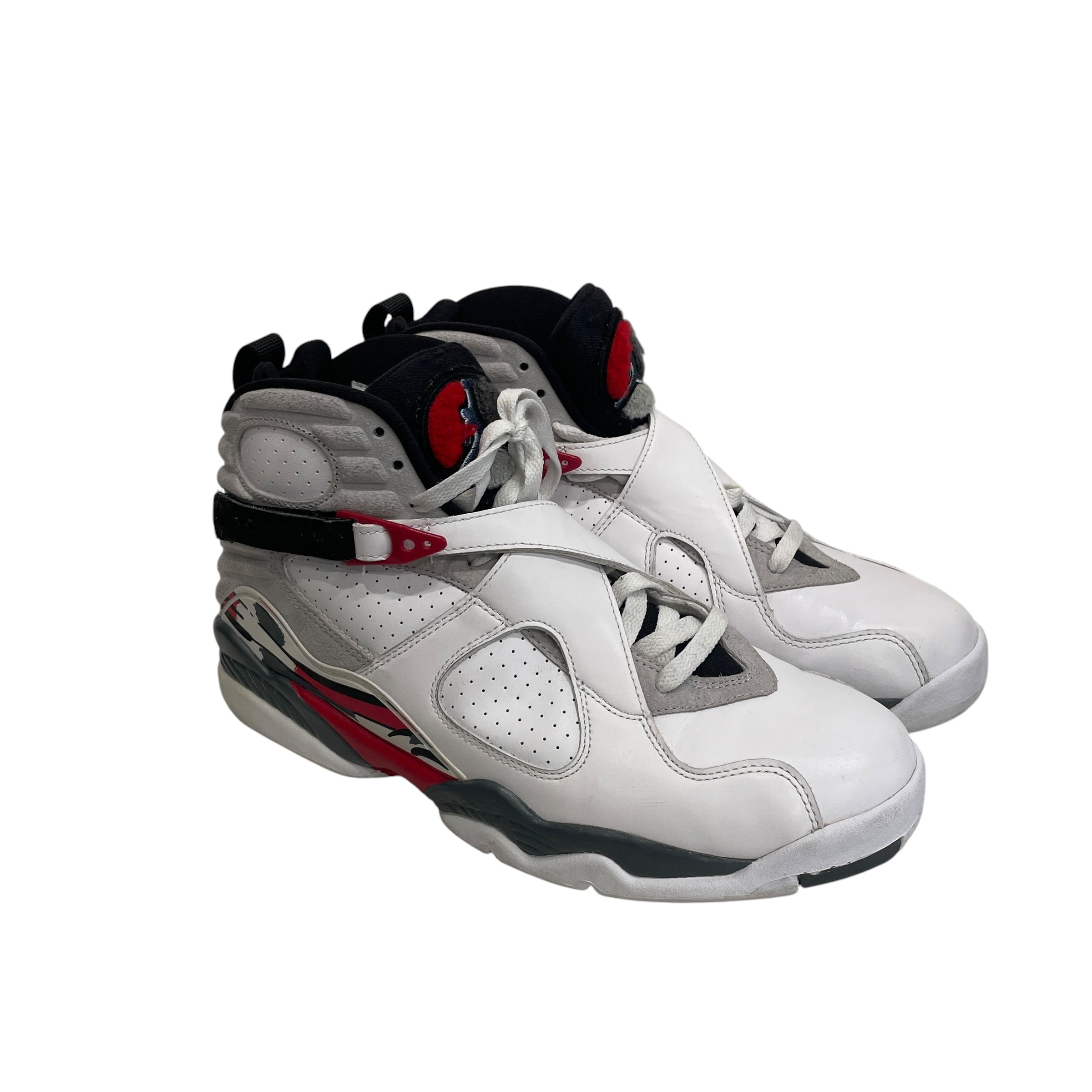NIKE/AIR JORDAN 8 RETRO/Hi-Sneakers/US 10/Faux Leather/WHT/305381-103 view 1
