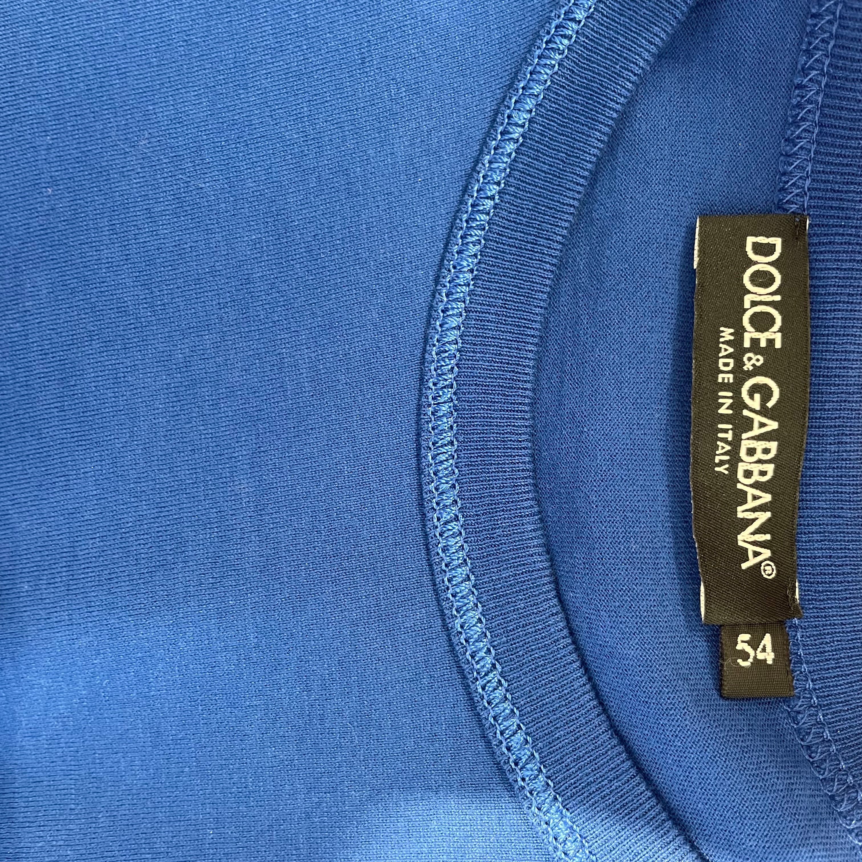 DOLCE&GABBANA/T-Shirt/54/Cotton/BLU/Dolce&Gabana DG Shirt view 3