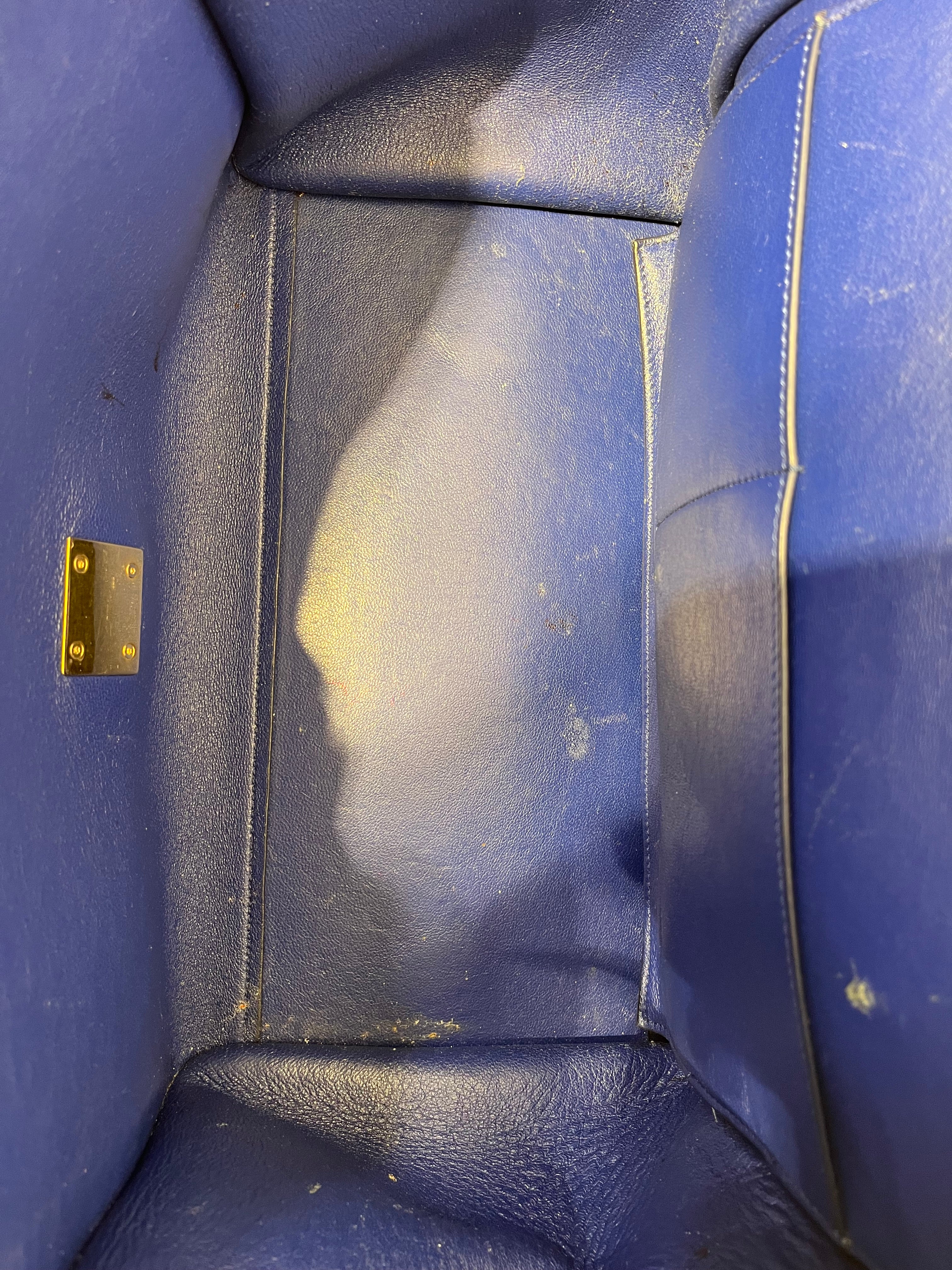 CELINE/Hand Bag/Leather/BLU/ view 6
