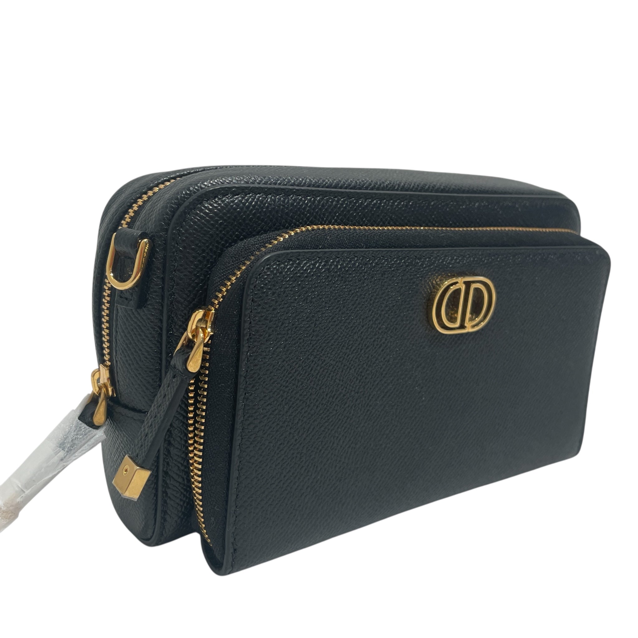 Christian Dior/Cross Body Bag/Leather/NVY/DIOR SHOULDER BAG view 4