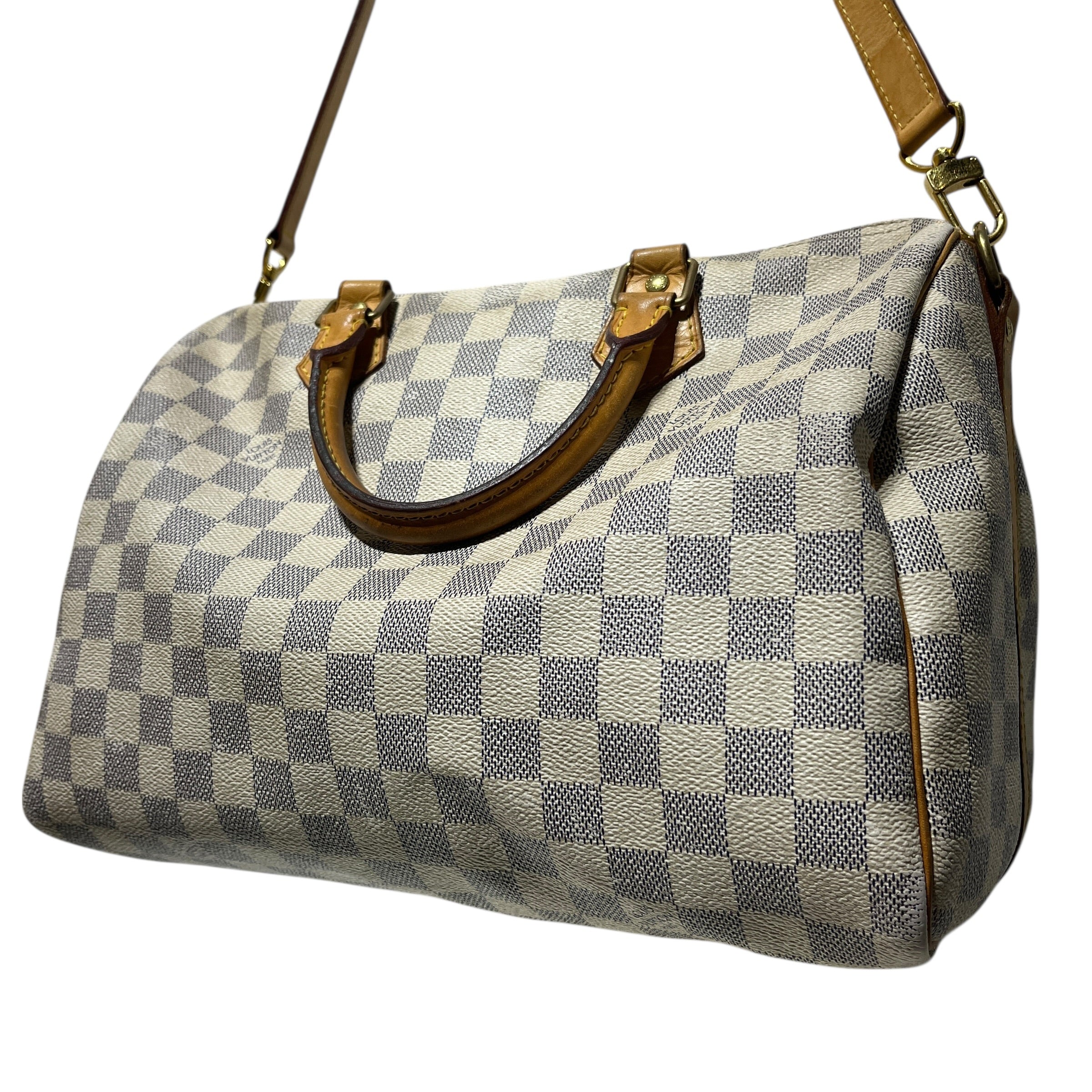 LOUIS VUITTON/Cross Body Bag/Monogram/Leather/WHT/SPEEDY DAMIER AZUR view 2