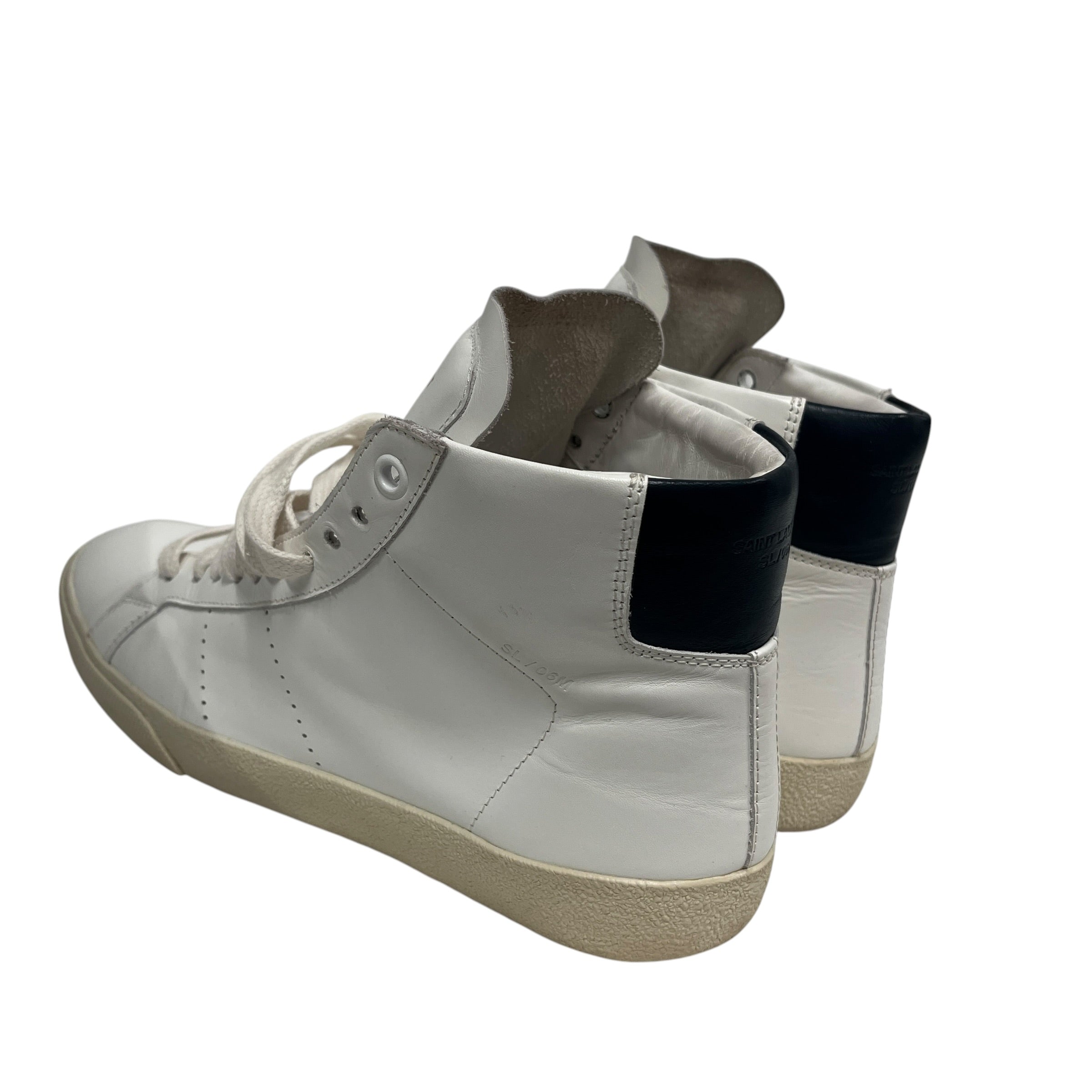 SAINT LAURENT/Hi-Sneakers/EU 37/Leather/WHT/SL/01H view 2