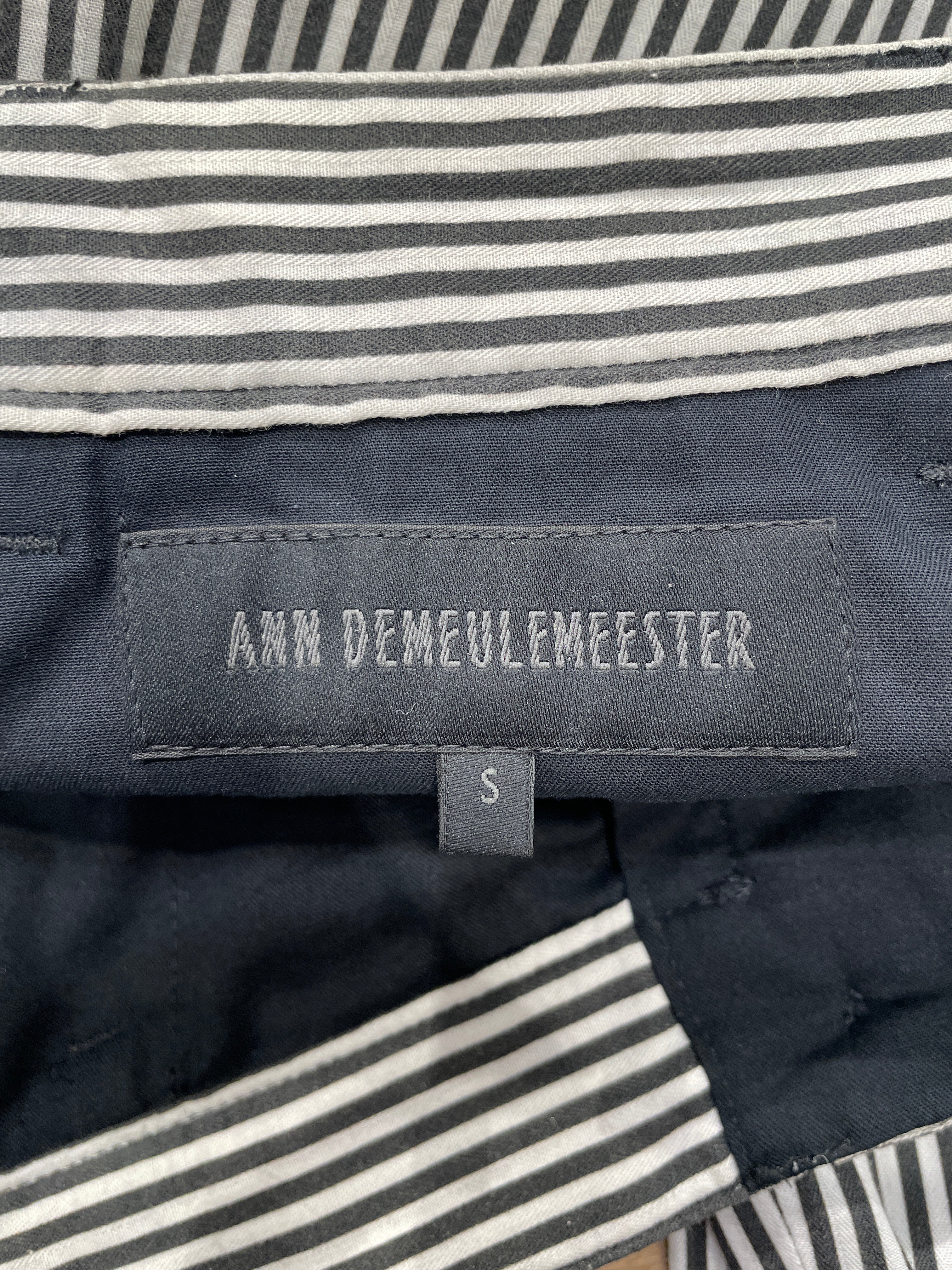 ANN DEMEULEMEESTER/Slacks/S/Cotton/WHT/Stripe/STRIPED DRESS PANTS view 6