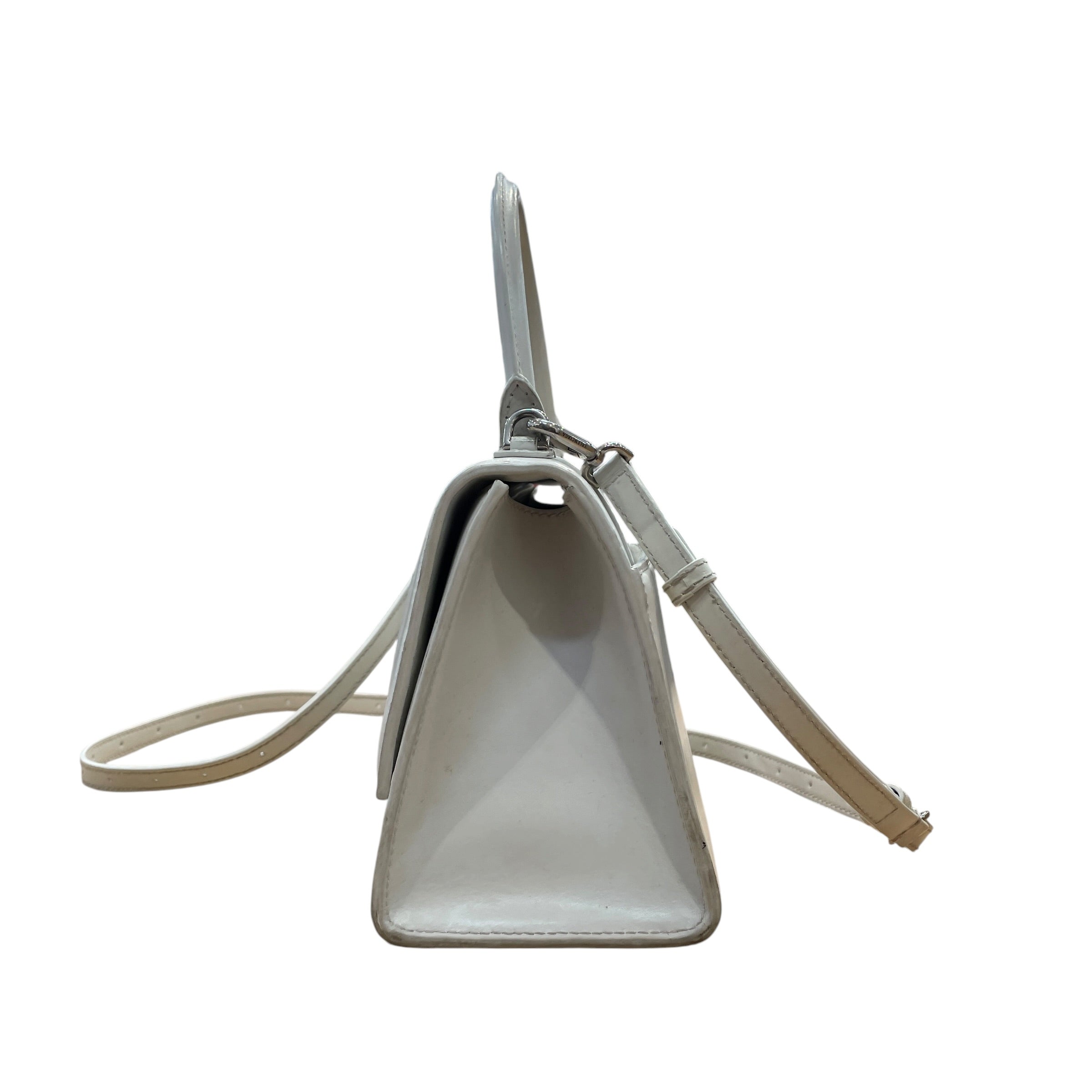 BALENCIAGA/Hand Bag/Leather/WHT/Entrupy:V6GDYJ8 Hourglass view 4