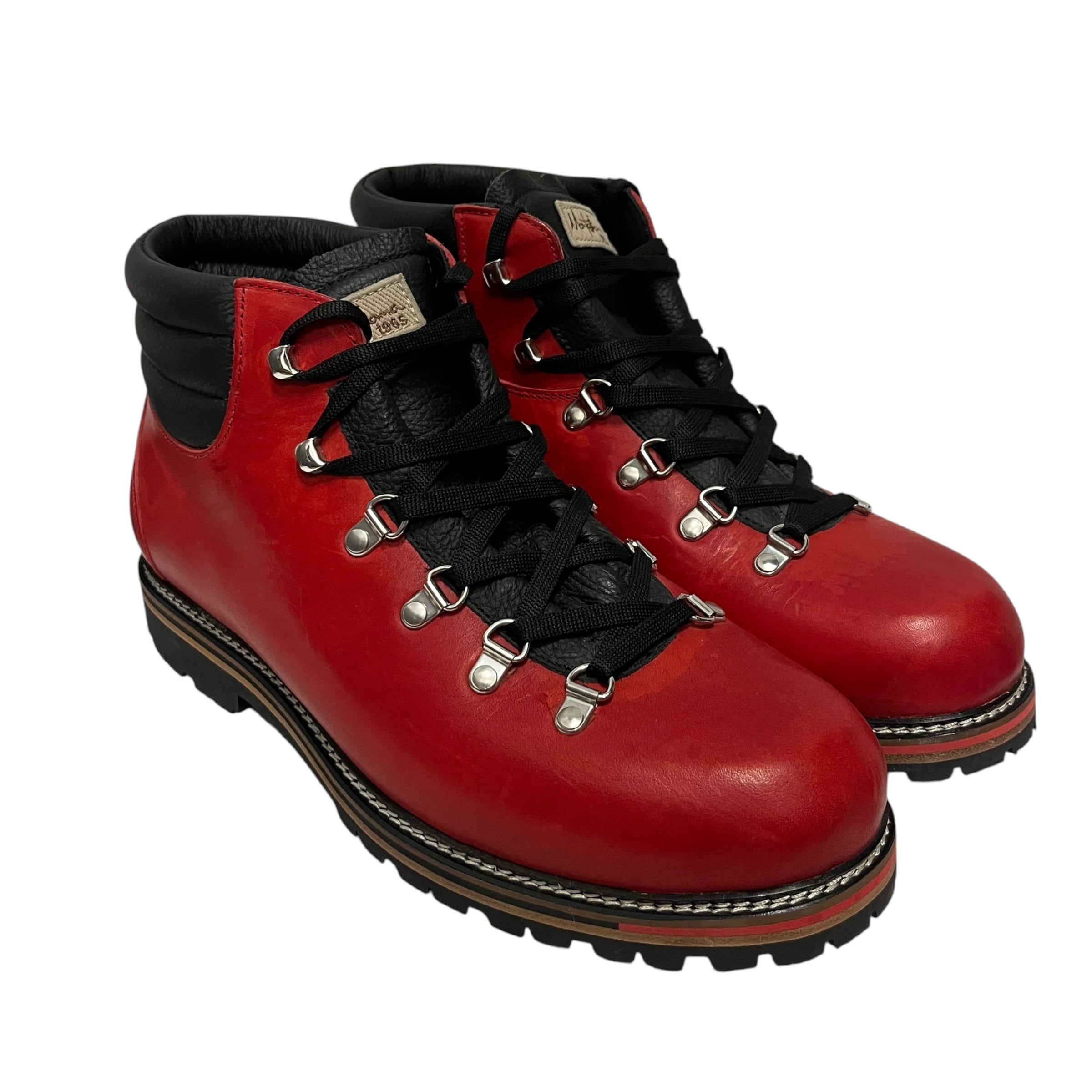 Montelliama/Lace Up Boots/EU 43/Leather/RED/ view 1