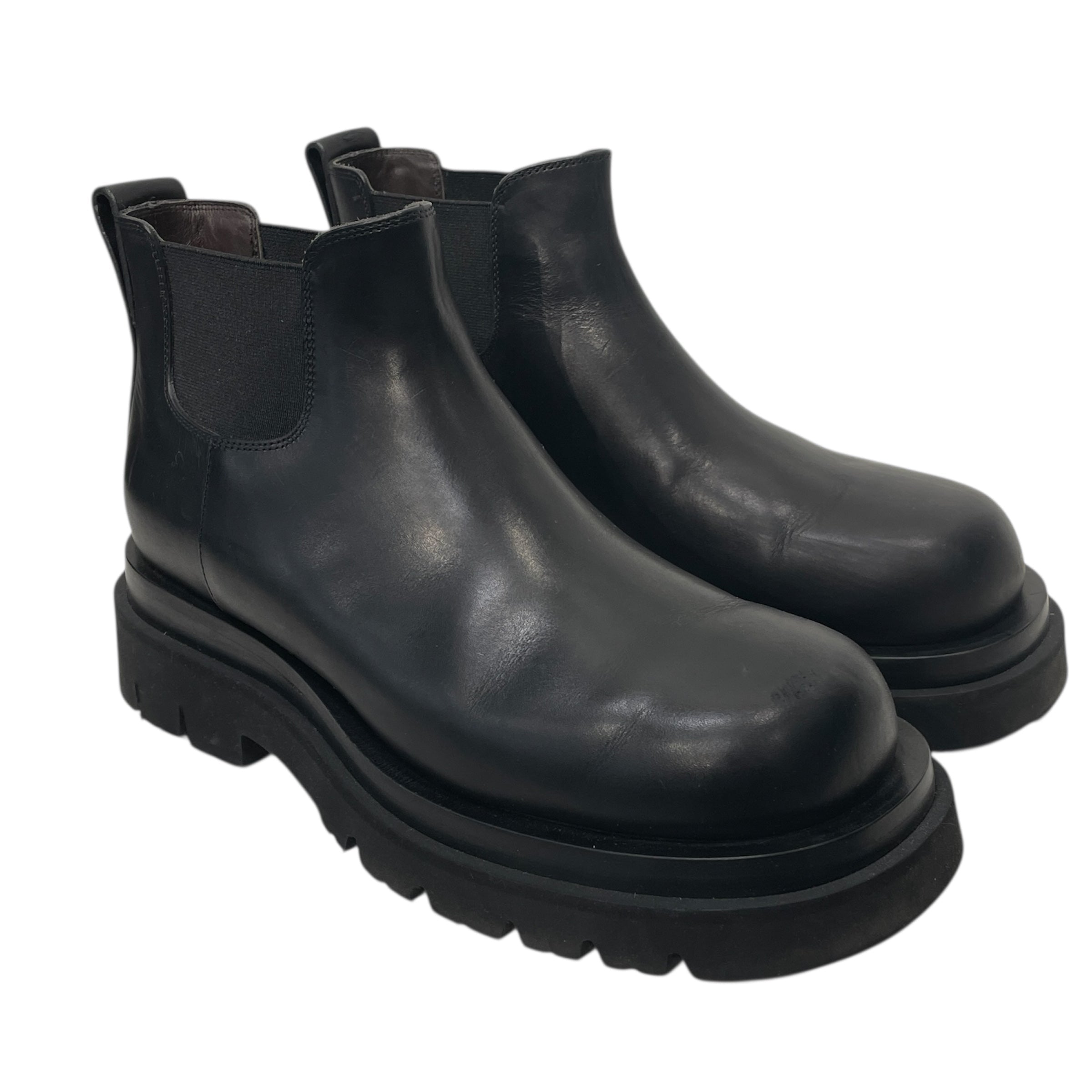 BOTTEGA VENETA/Chelsea Boots/EU 38/Leather/BLK/LUG SOLE CHELSEA view 1