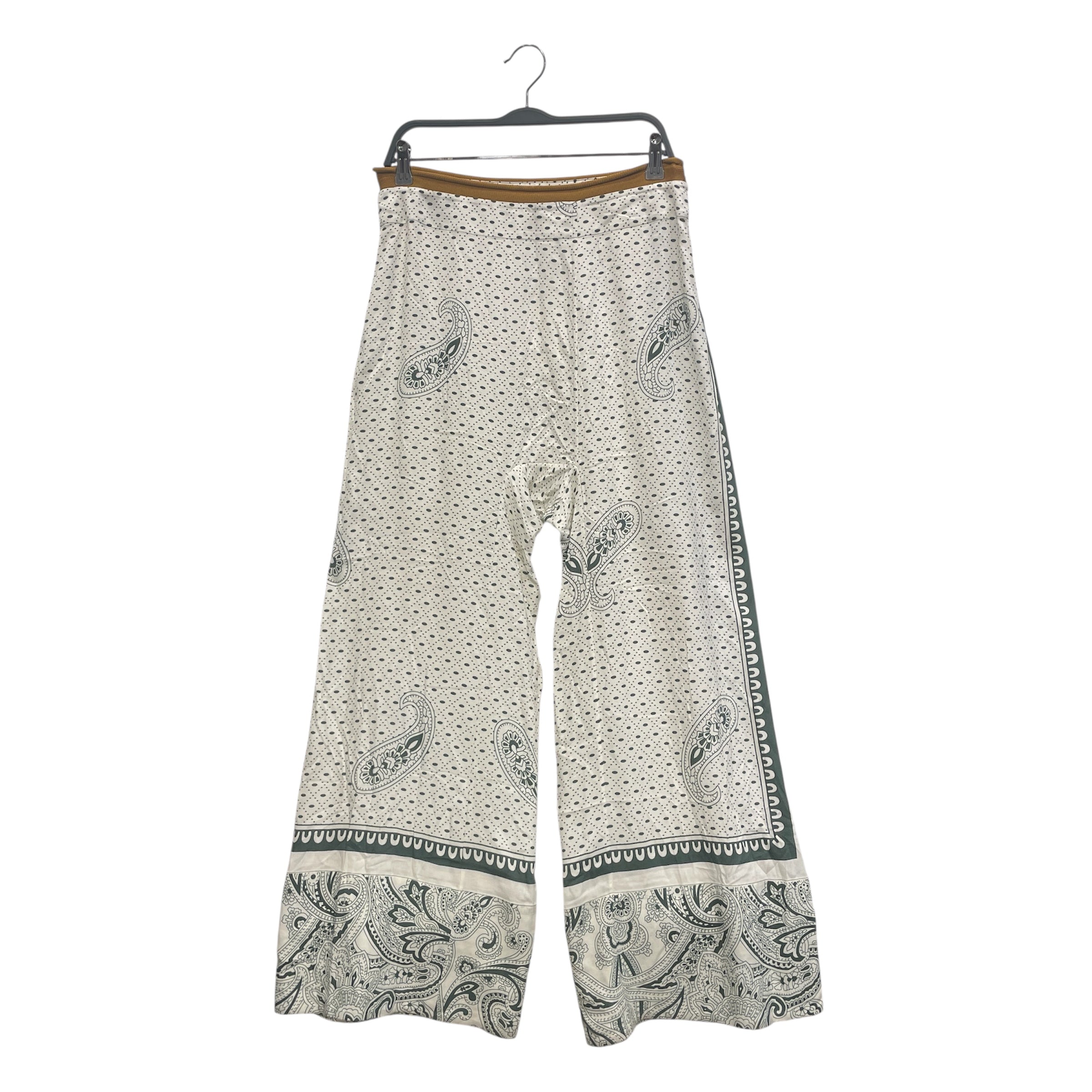 Acne Studios/Straight Pants/38/Cotton/WHT/Paisley/GRN PAISLEY CML WAIST BAND view 1