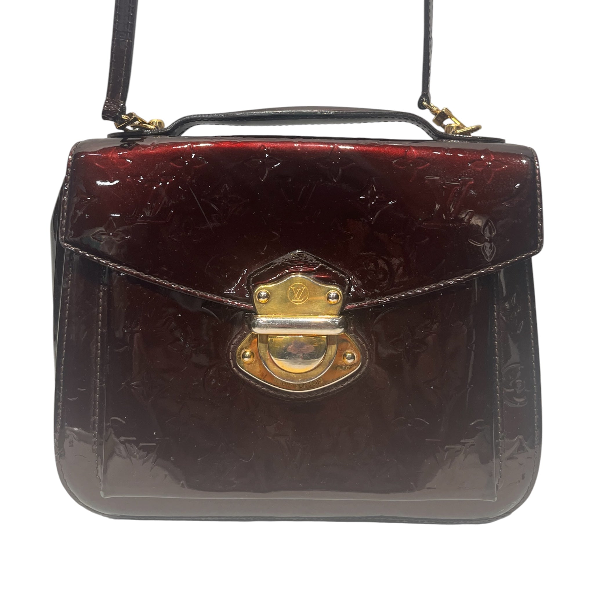 LOUIS VUITTON/Bag/Leather/RED/Armarante Vernis view 2