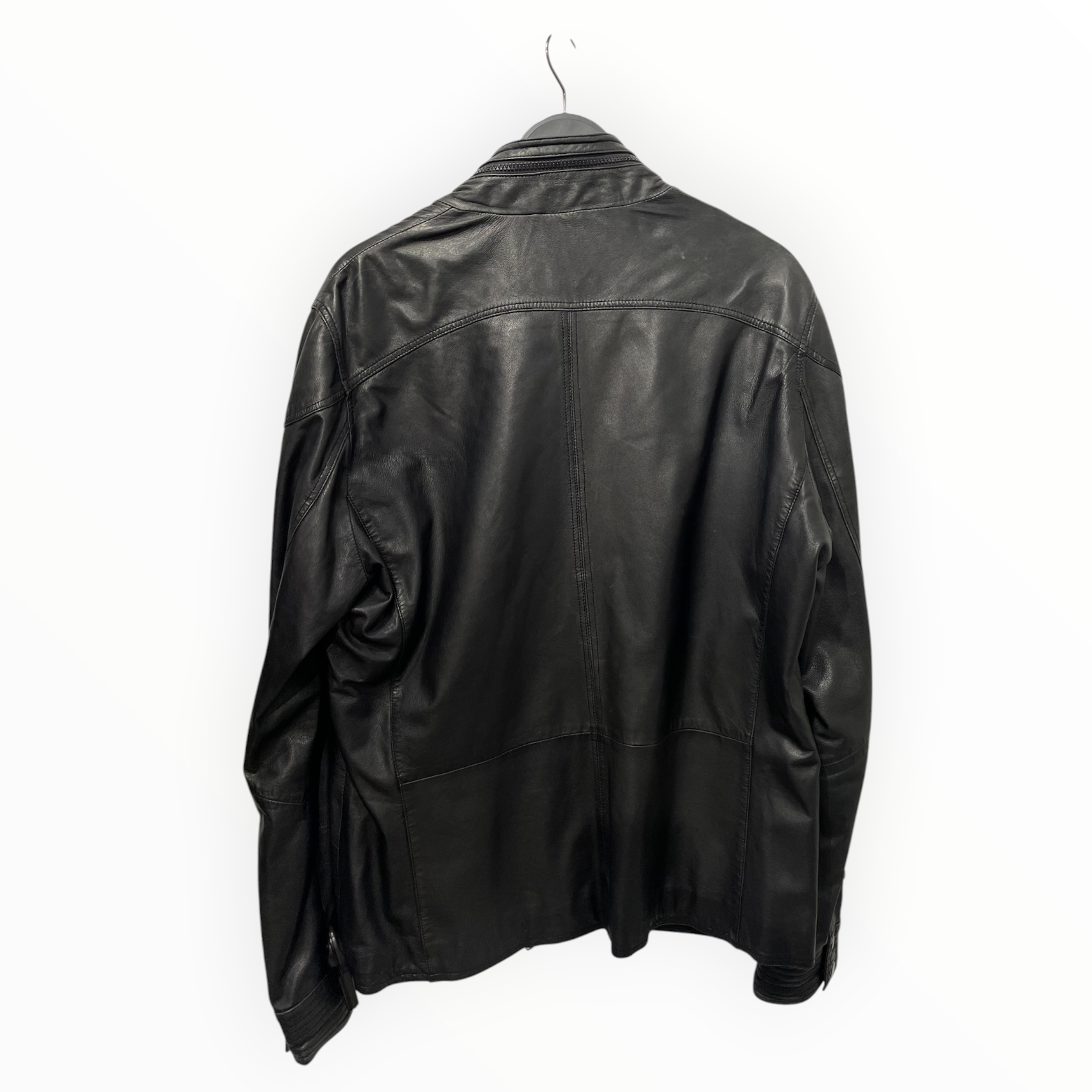 REISS/Leather Jkt/L/Leather/BLK/ZIP UP MULTI POCKET view 2