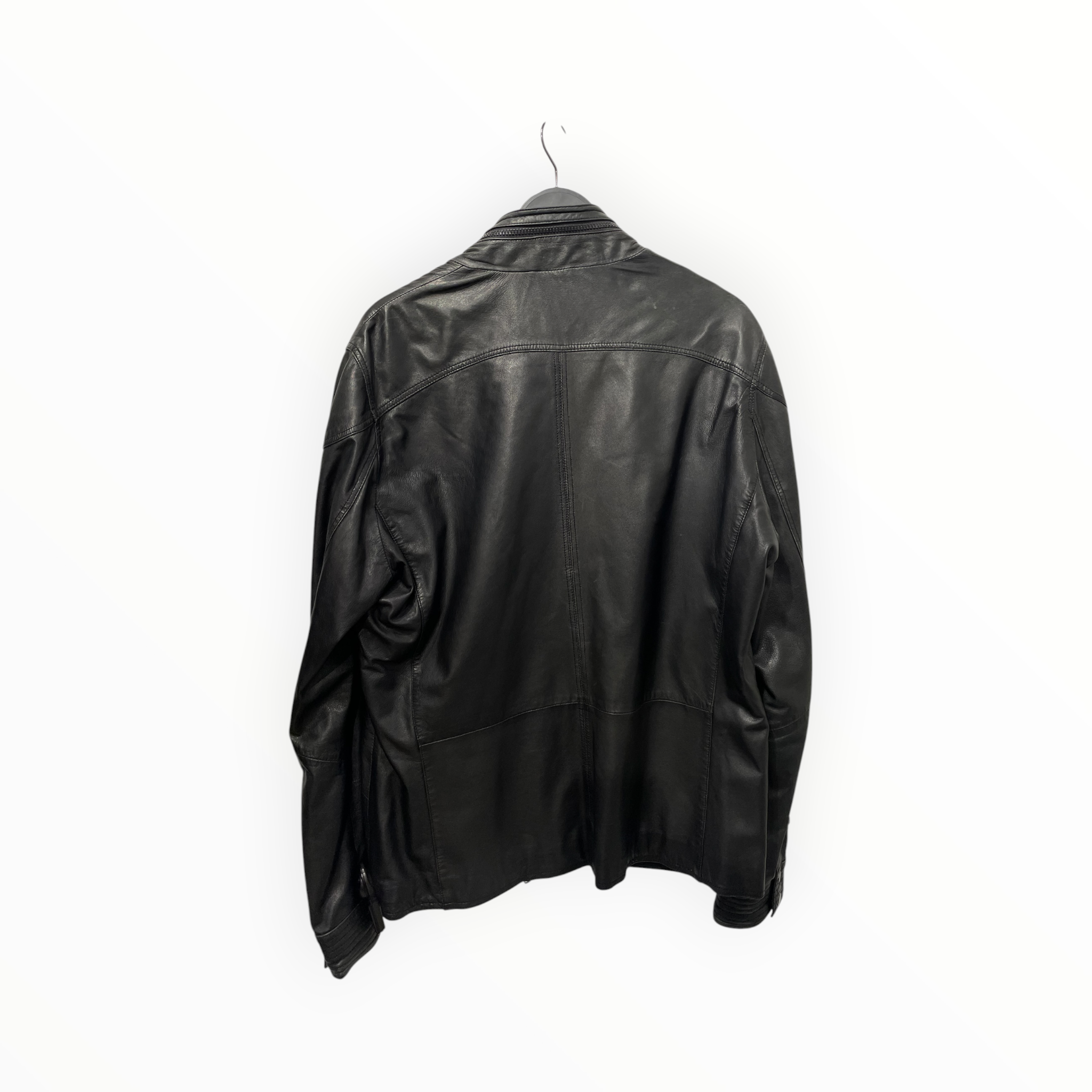 REISS/Leather Jkt/L/Leather/BLK/ZIP UP MULTI POCKET view 2