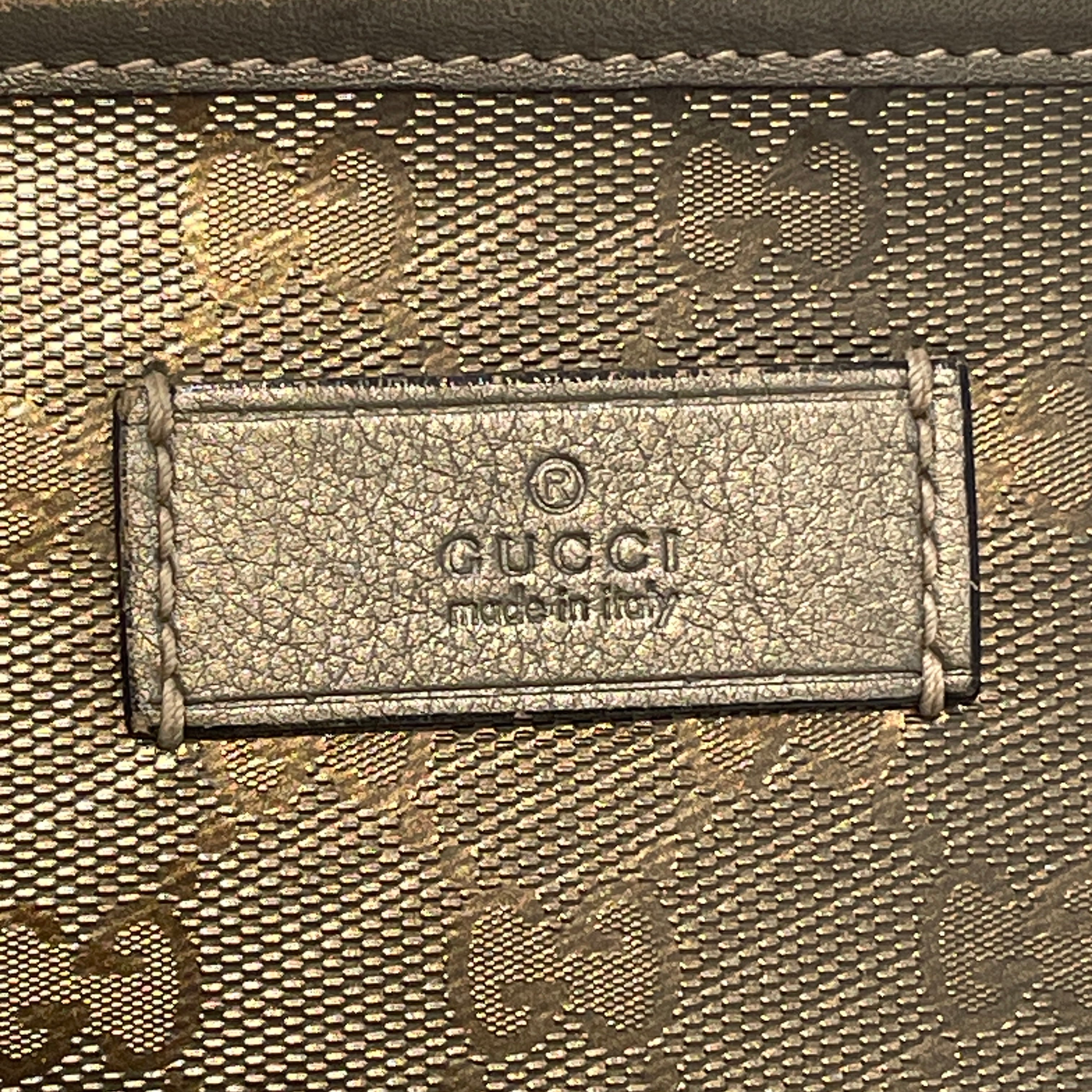 GUCCI/Tote Bag/Monogram/Leather/GRY/Imprime Tote view 5