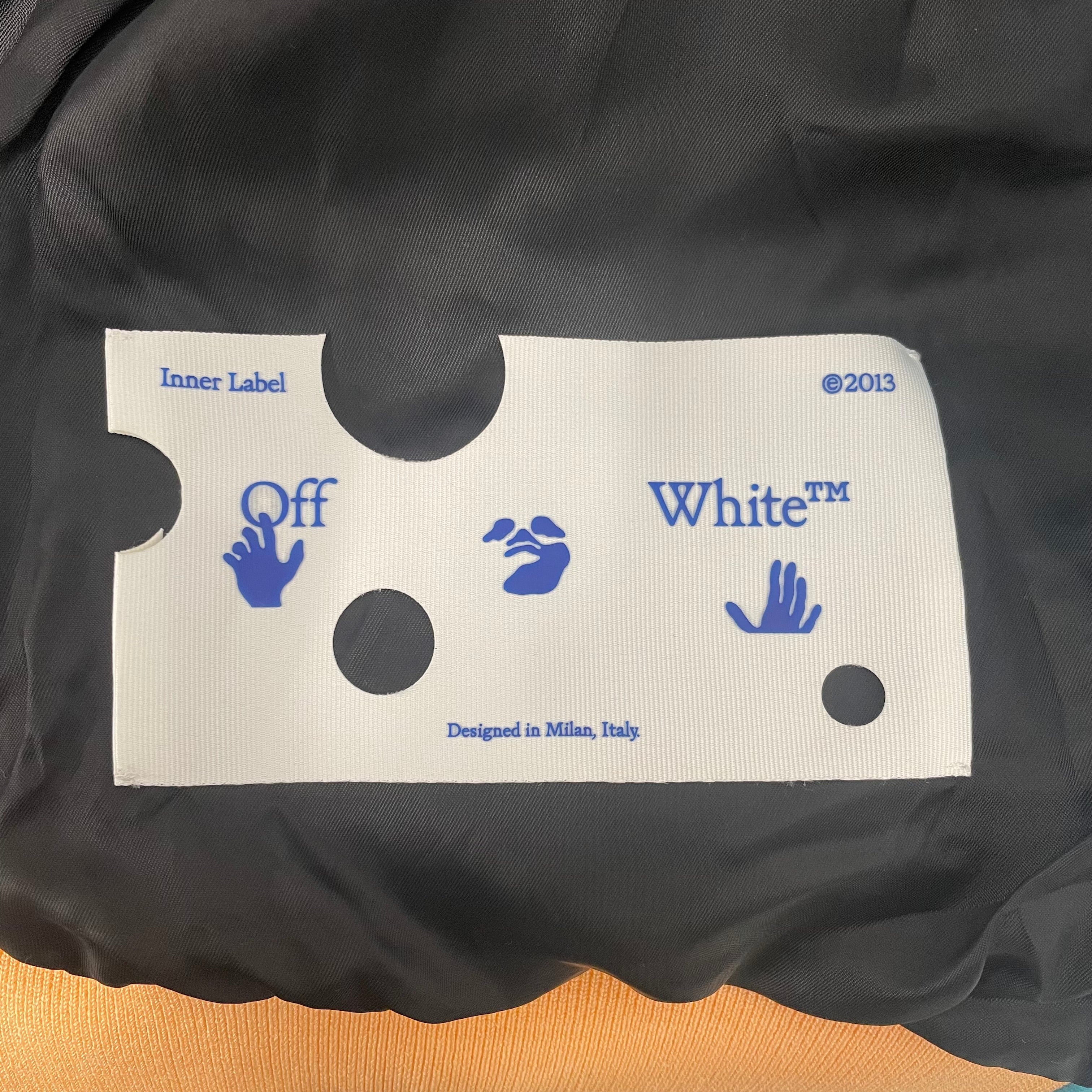 OFF-WHITE/Souvenir Jkt/36/Wool/BLU/Graphic/OFF WHITE X NORDSTORM LETTERMA view 4