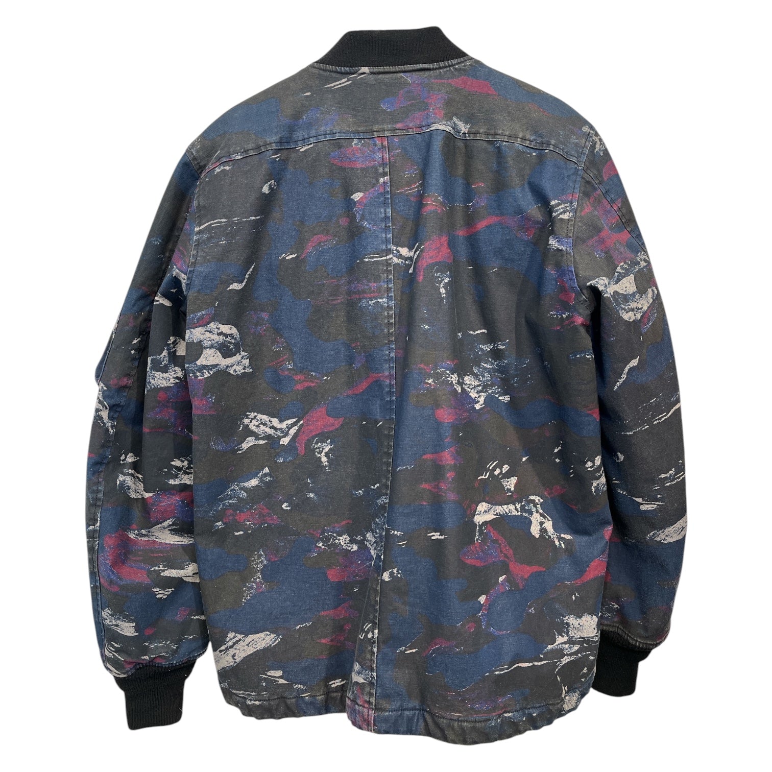 DIESEL/Windbreaker/S/Nylon/BLK/All Over Print/white/red camo view 2