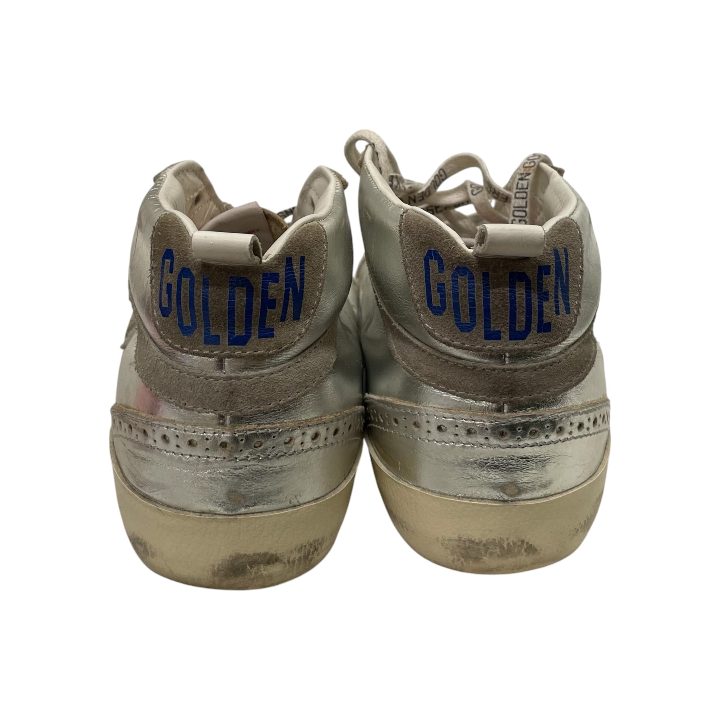 GOLDEN GOOSE/Hi-Sneakers/EU 39/Graphic/SLV/GG Midstar view 6
