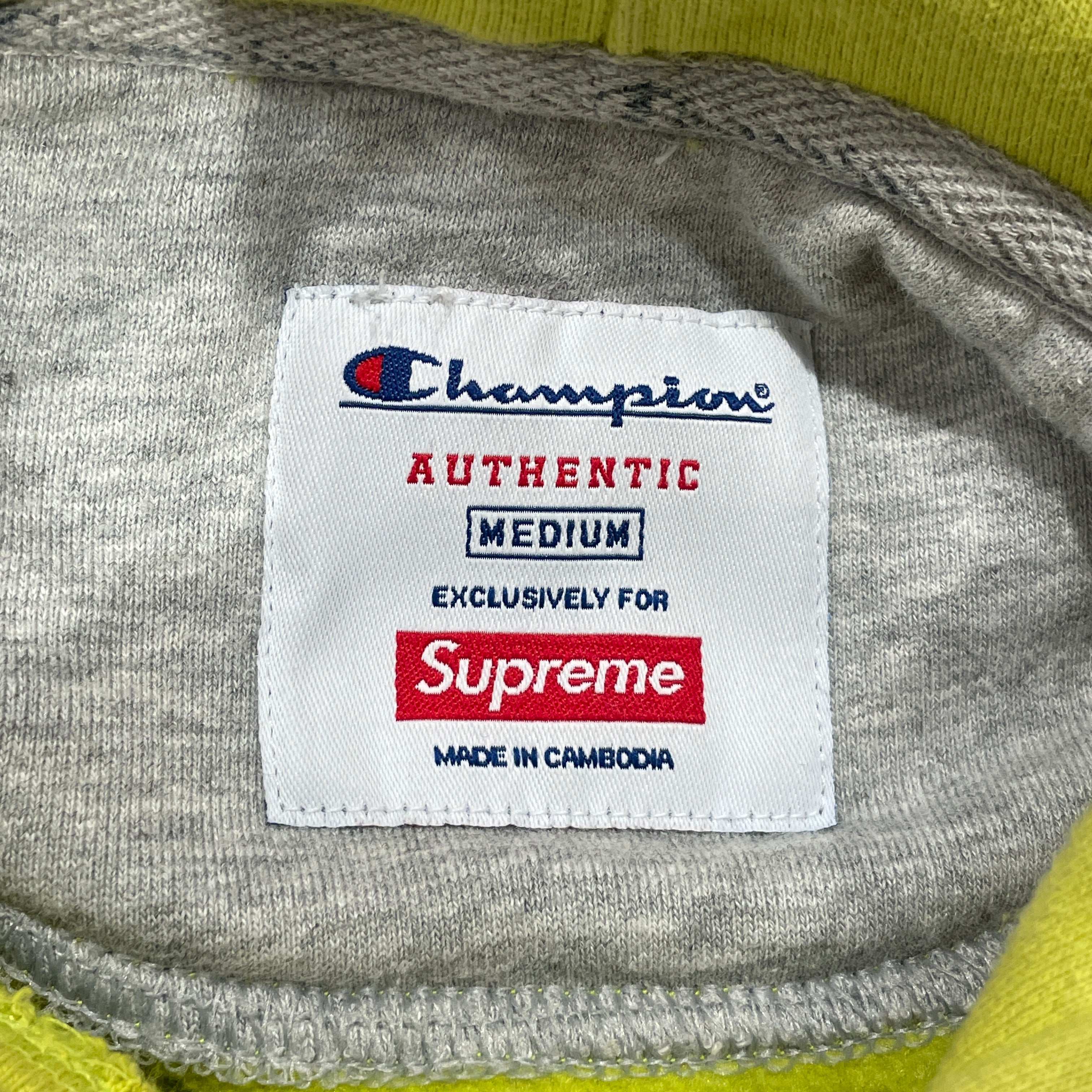 Supreme/Champion/Hoodie/M/Cotton/GRN/ view 3