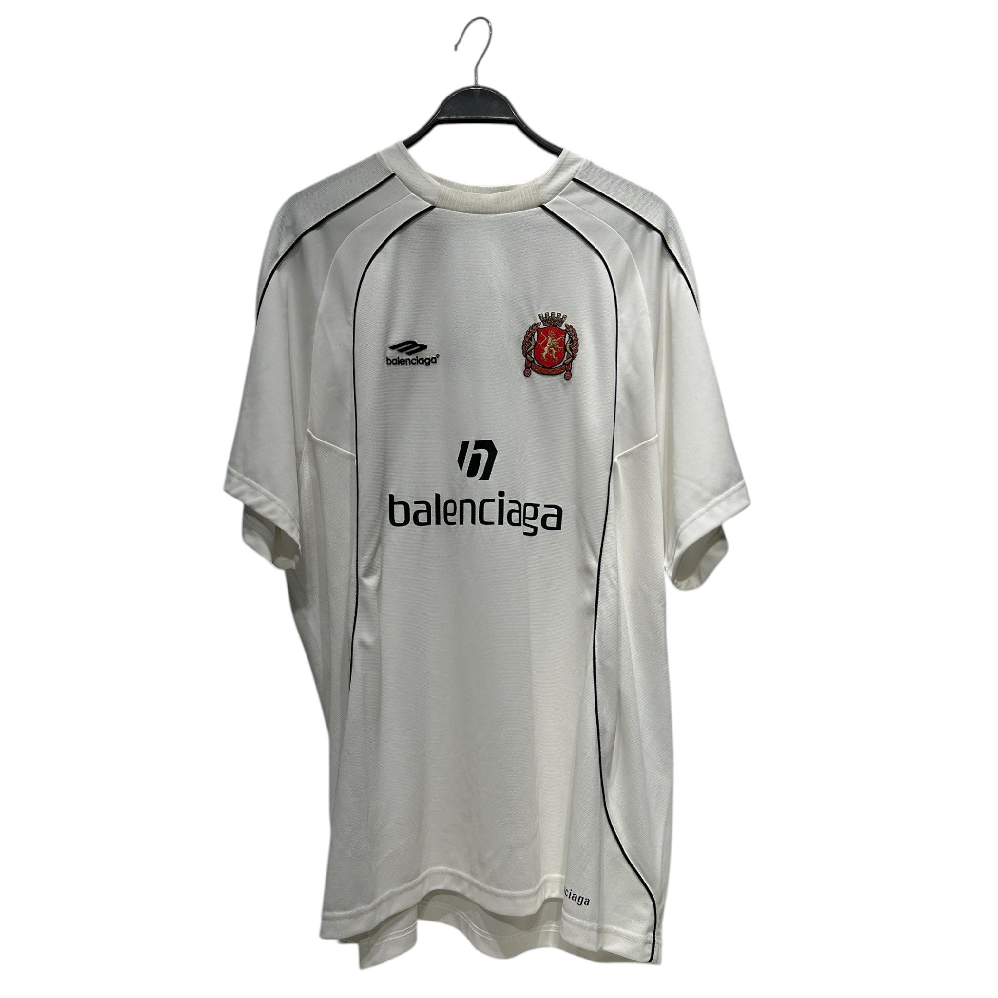 BALENCIAGA/T-Shirt/4/Polyester/WHT/BEV HILLS JERSEY view 1