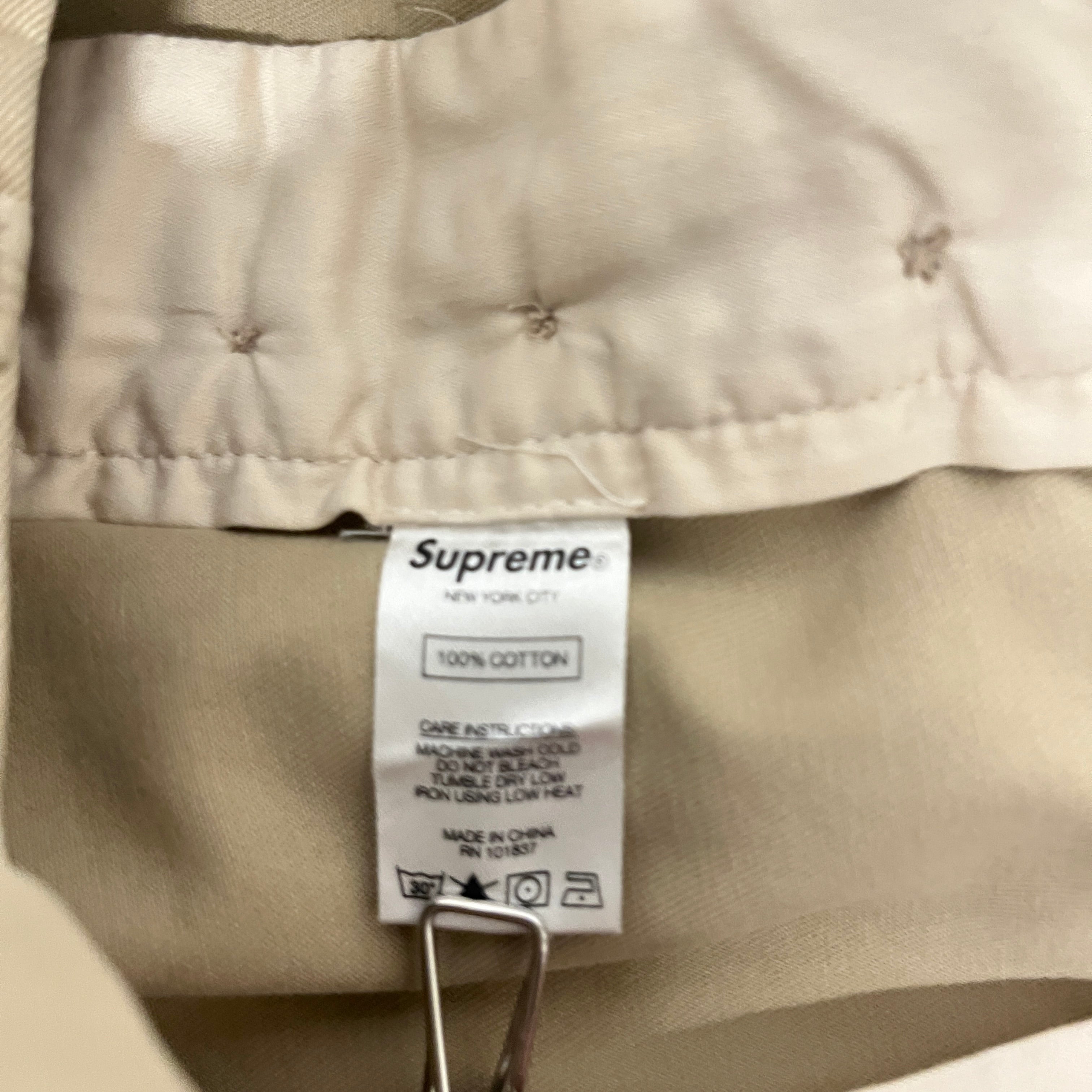 Supreme/Pants/32/Cotton/BEG/EMBRD LOGO ON BACK PCKT view 3