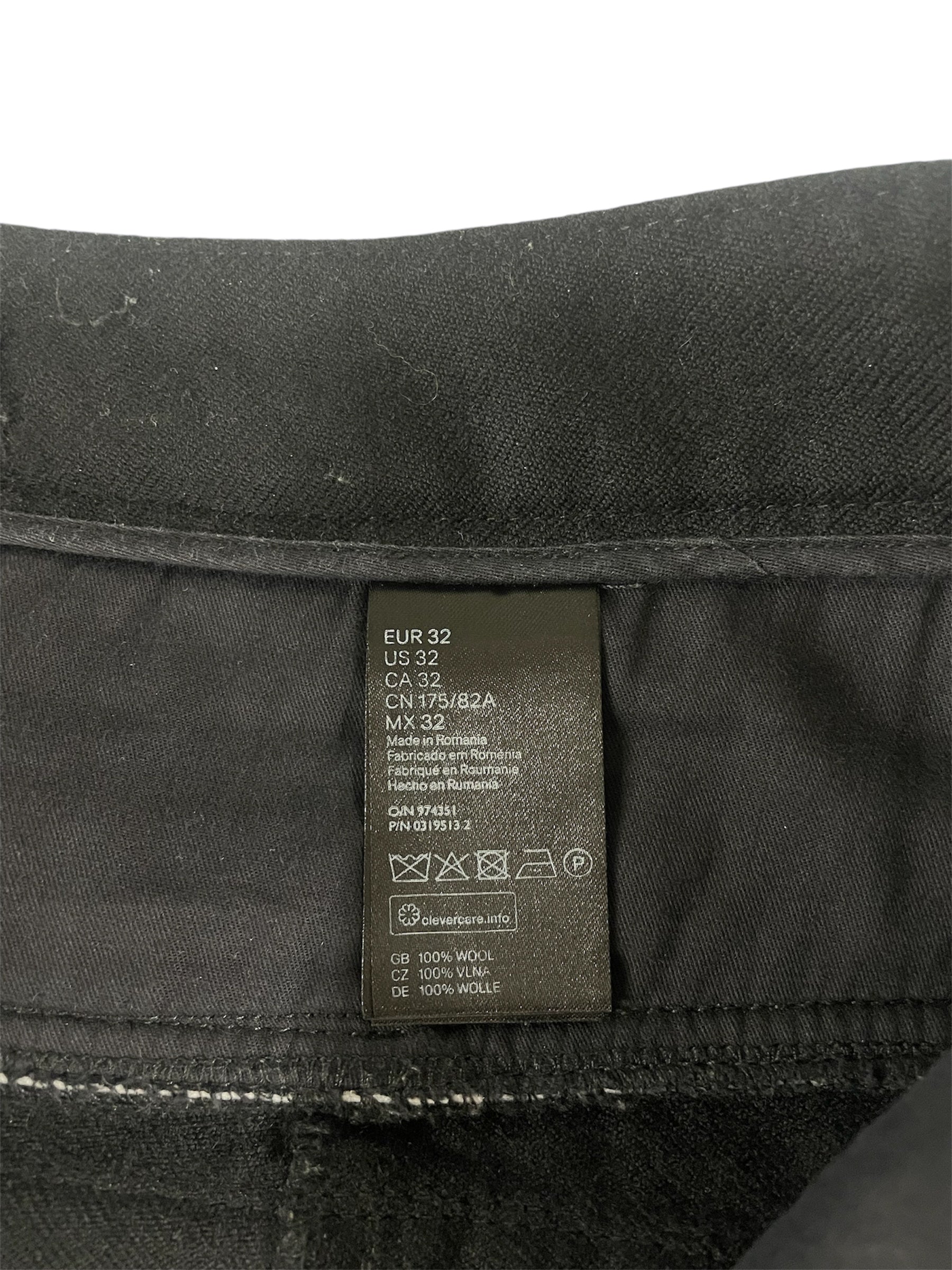 BALMAIN/H&M/Cargo Pants/32/Wool/BLK/RN101255 view 6