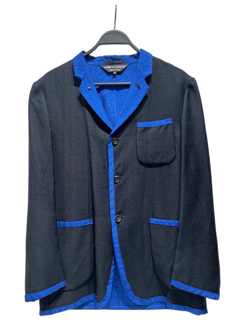 COMME des GARCONS HOMME PLUS/Tailored Jkt/Acrylic/BLK/Light Jacket Blue Interior