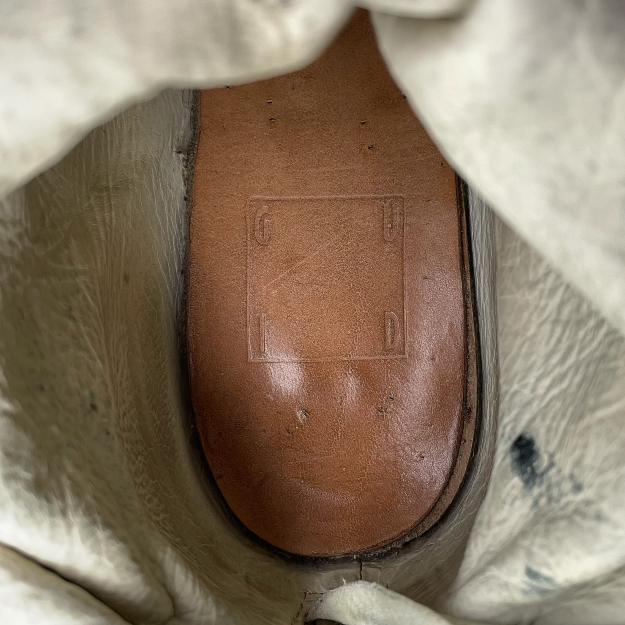 GUIDI/Booties/EU 39/Suede/WHT/PLATFORM HEELED view 3