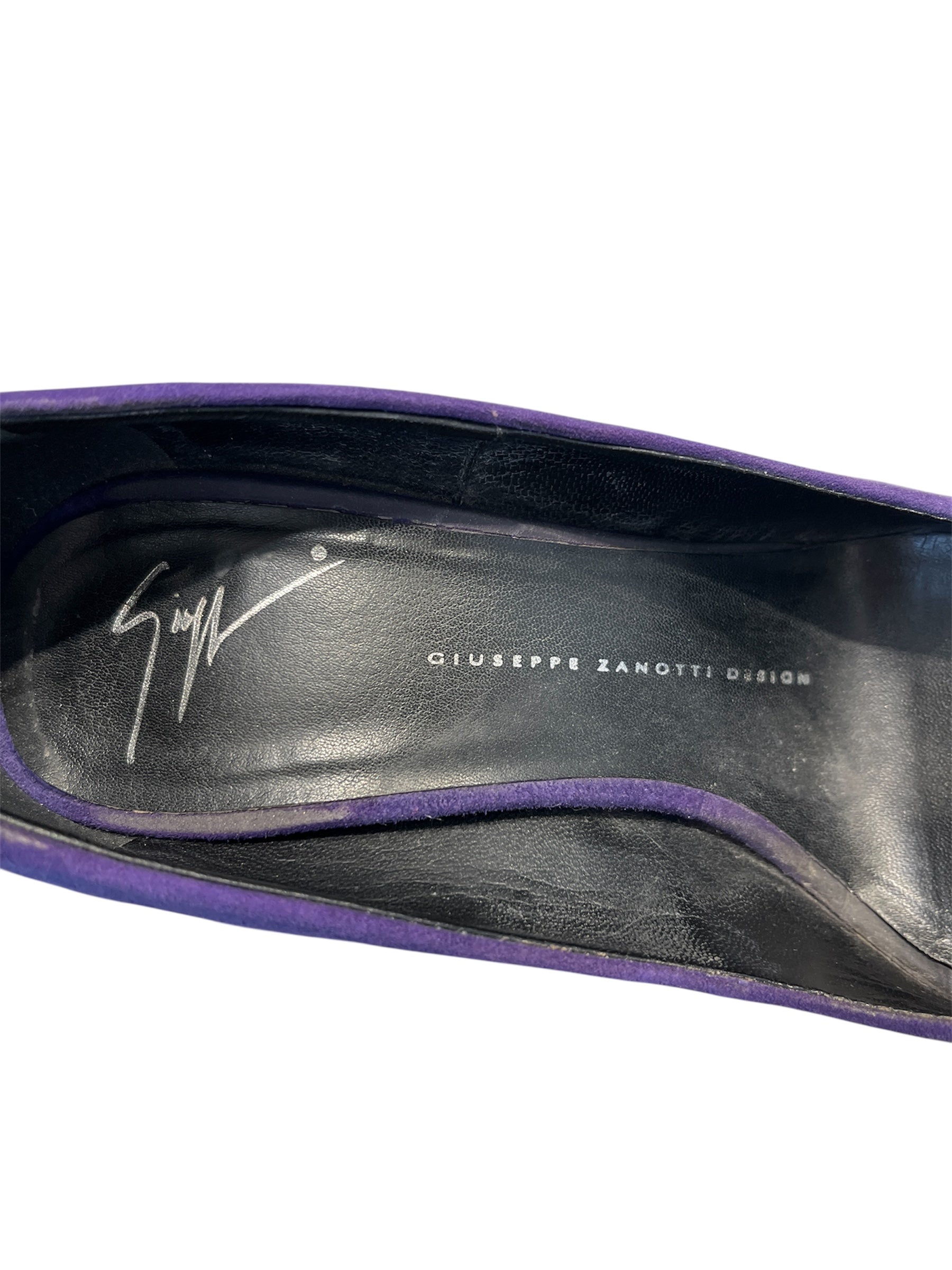 GIUSEPPE ZANOTTI DESIGN/Heels/US 8/Suede/PPL/SUEDE PURPLE HEELS view 4
