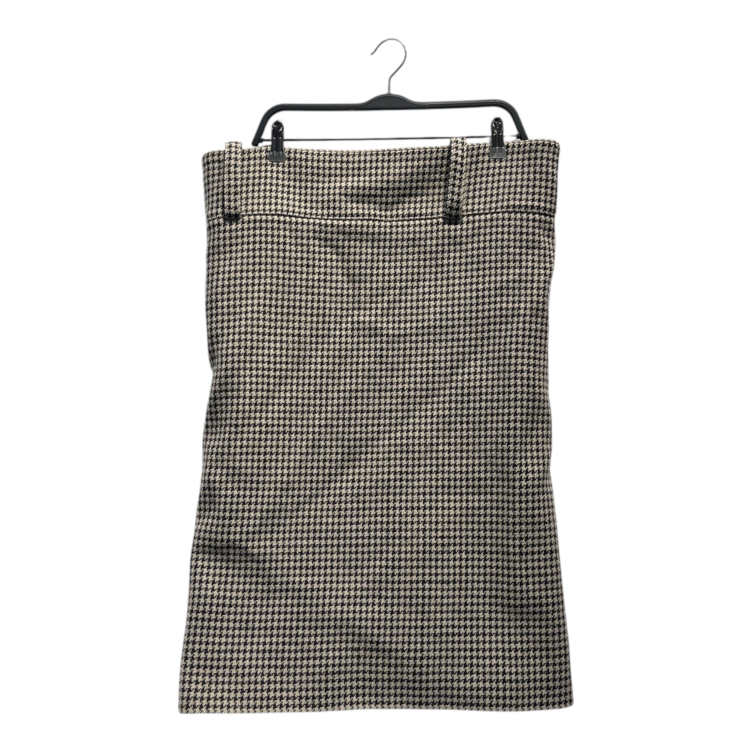 BALENCIAGA/Skirt/34/Houndstooth Check/Wool/CRM/Midi Length/2017 HOUNDSTOOTH SKIRT view 1