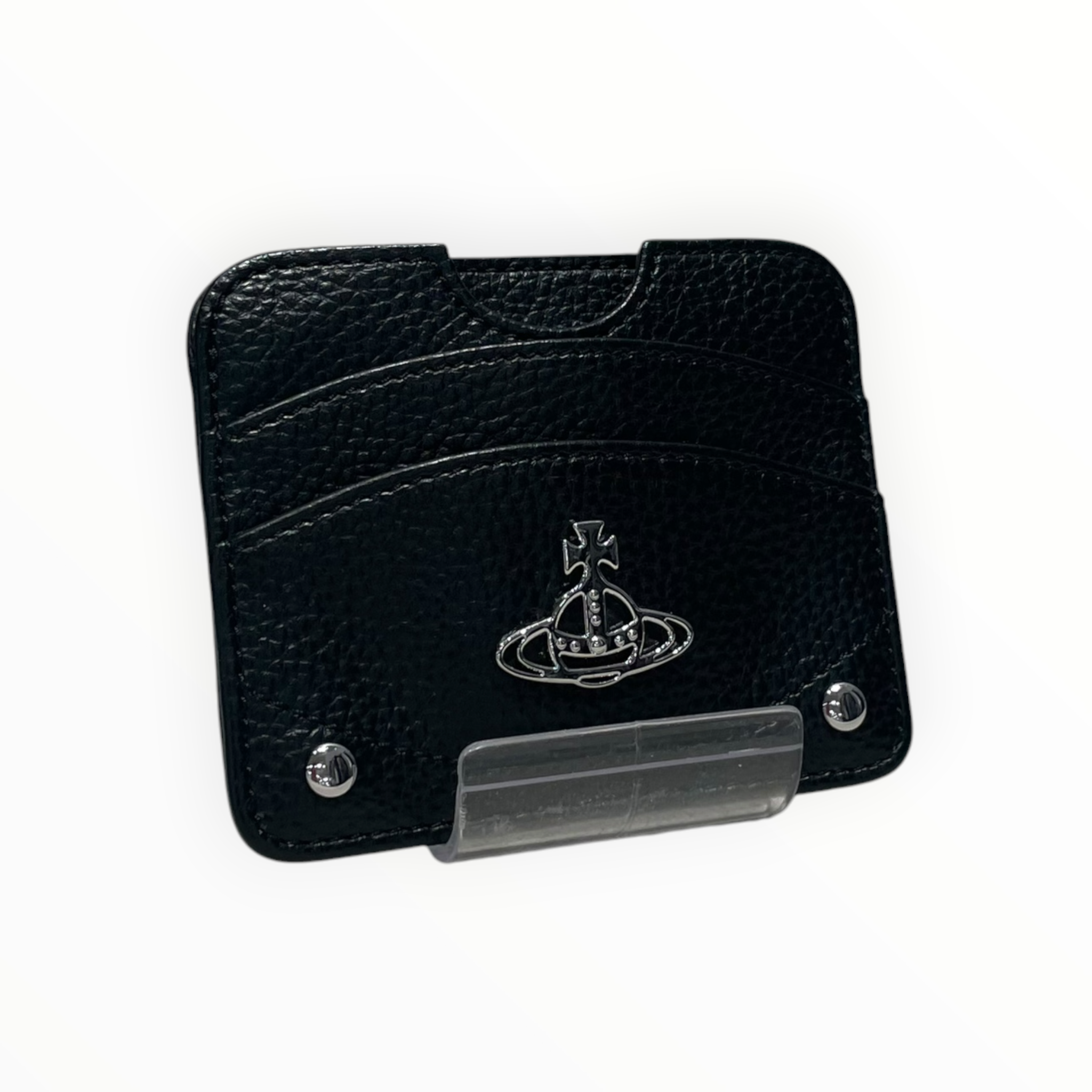Vivienne Westwood/Wallet/Leather/BLK/L's/half moon card holder view 1