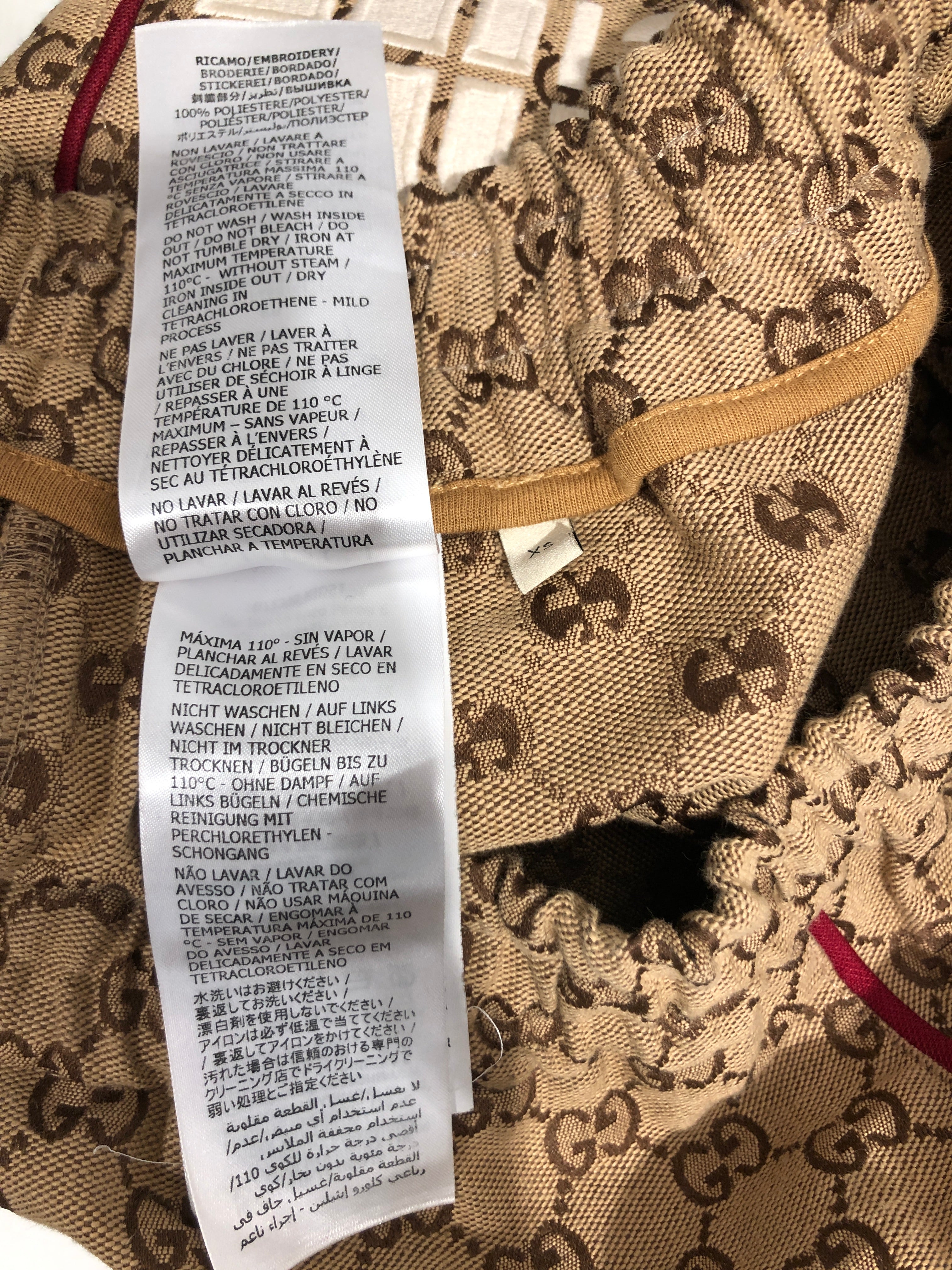 GUCCI/THE NORTH FACE/Shorts/XS/Cotton/BRW/All Over Print/ view 4