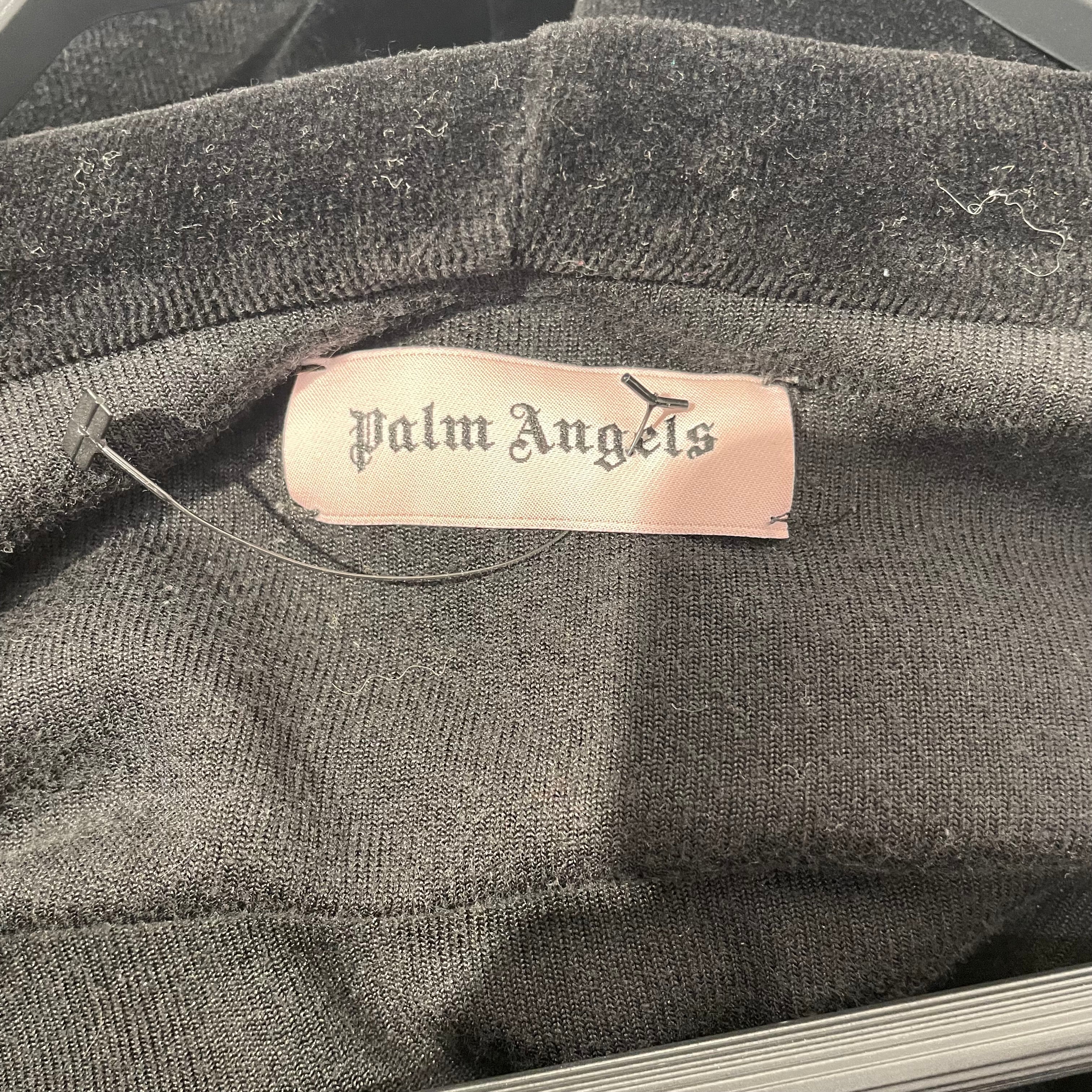 Palm Angels/Zip Up Hoodie/XS/Suede/BLK/ view 3