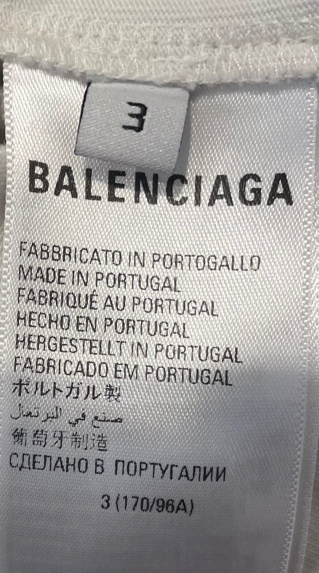 BALENCIAGA/T-Shirt/3/Cotton/WHT/Graphic/NYSE GRAPHIC view 4