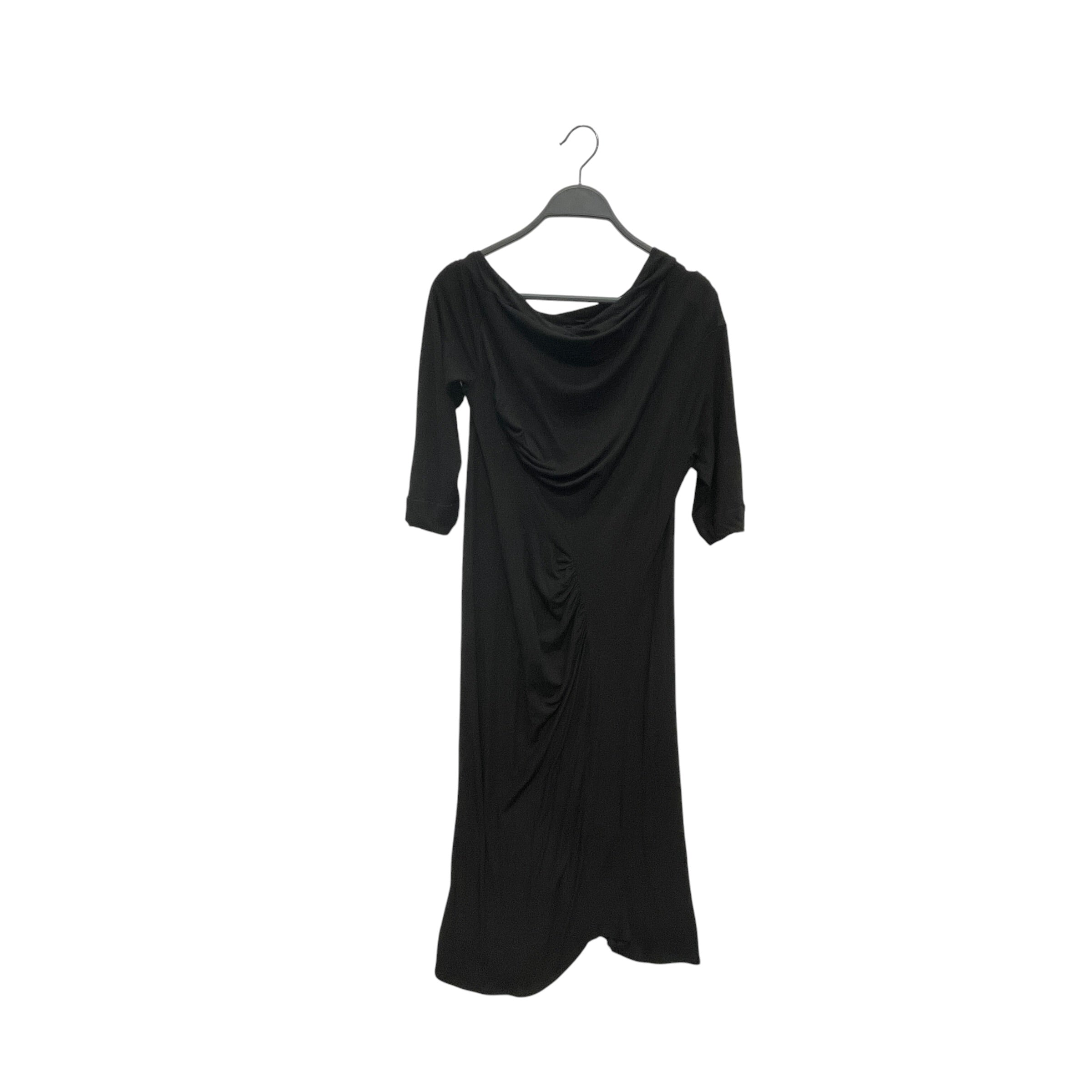 Vivienne Westwood/3|4S Dress/M/Cotton/BLK/RUCHED 3/4 SL DRESS view 2
