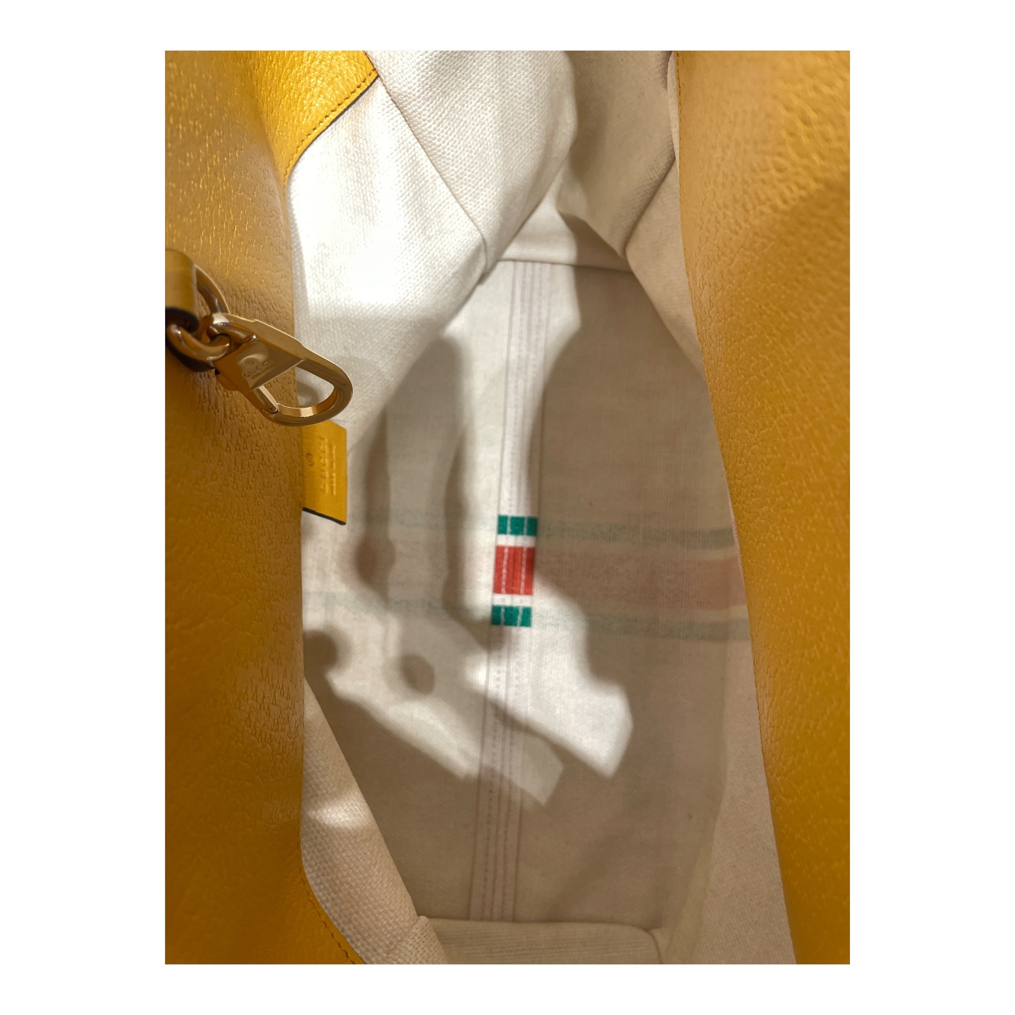 GUCCI/Tote Bag/Stripe/Cotton/CRM/Foldable Canvas Stripe Tote view 3