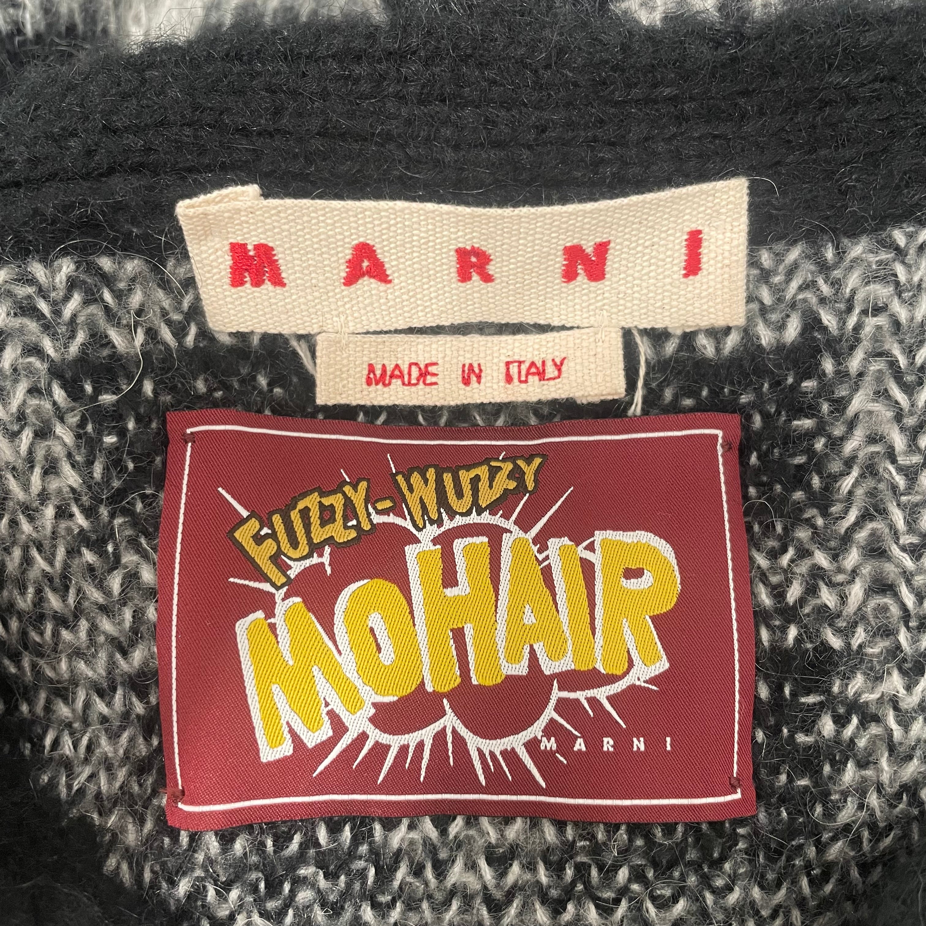 MARNI/Cardigan/XXL/Border/Mohair/SLV/MARNI MOHAIR CARDIGAN view 3